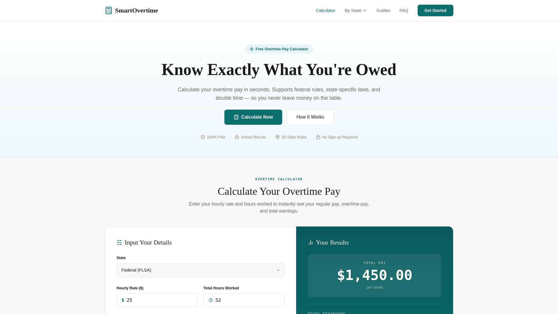 website screenshot of https://smartovertime.pages.dev/