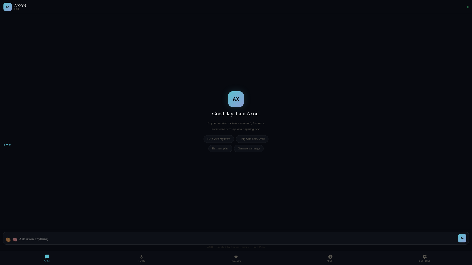 website screenshot of https://axonv12.pages.dev/