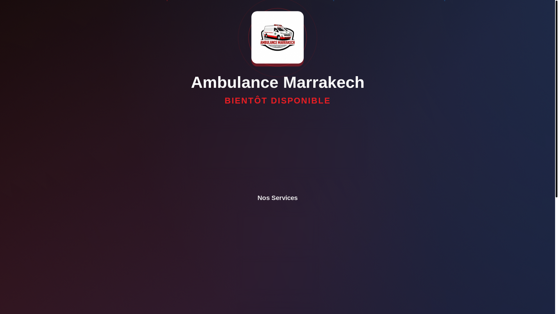website screenshot of https://ambulancemaroc-marrakech.com/