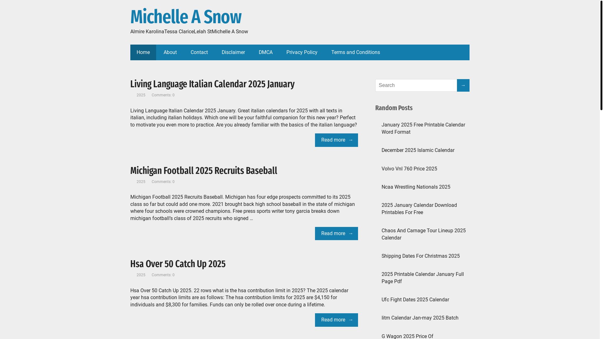 website screenshot of https://michelleasnow.pages.dev/