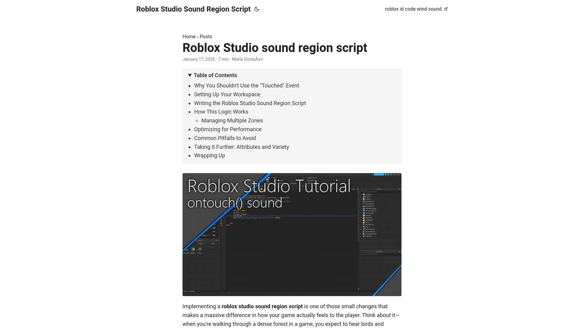 website screenshot of https://robloxstudiosoundregionscript.pages.dev/