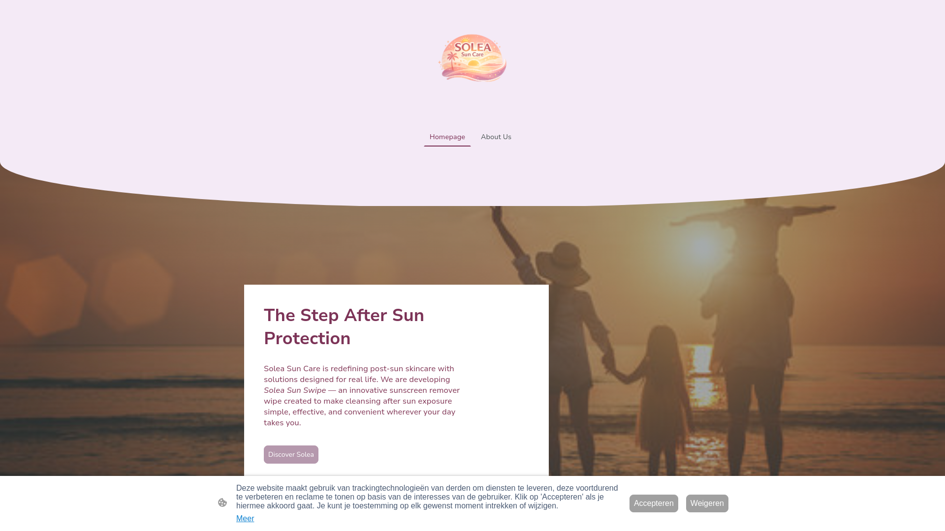 website screenshot of https://soleasuncare.com/