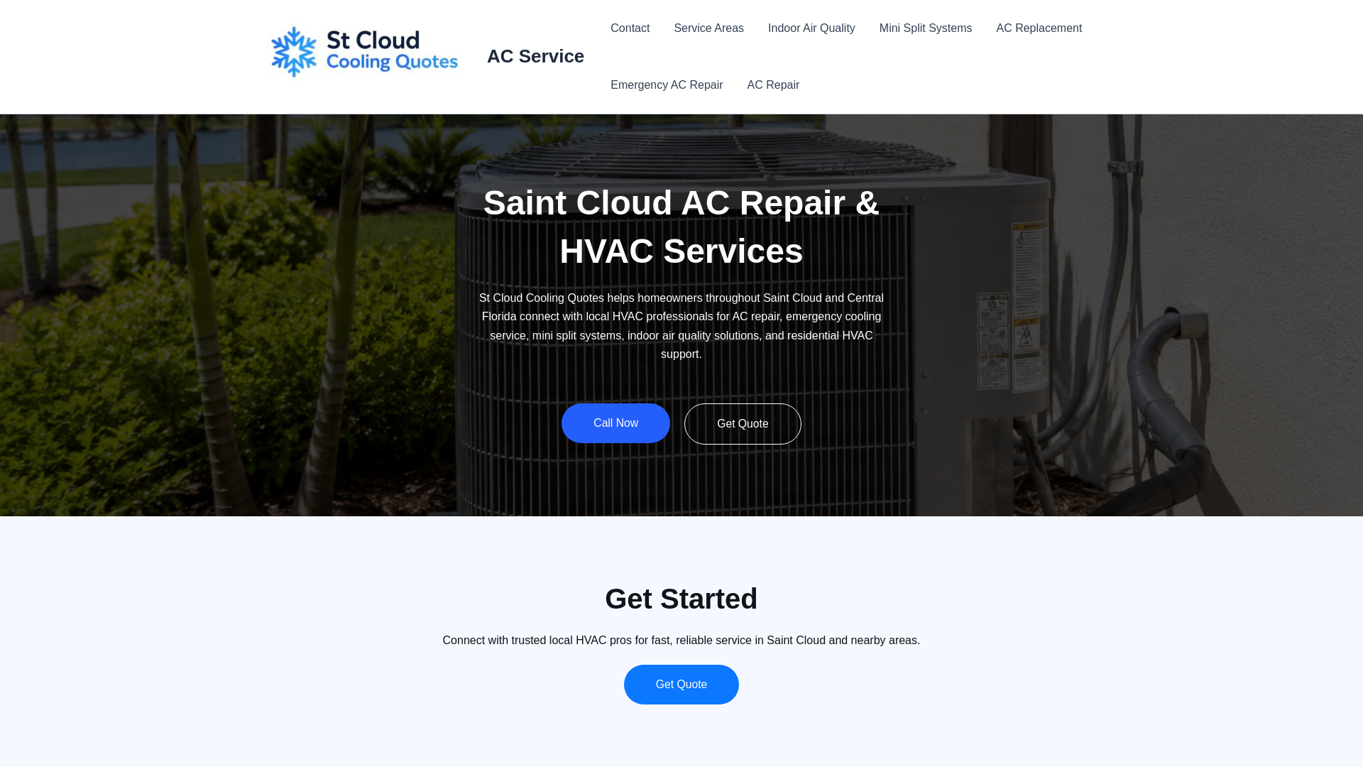 website screenshot of https://stcloudcoolingquotes.com/