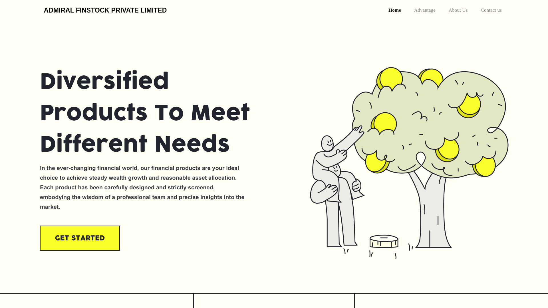 website screenshot of https://admiral-finstock.com/