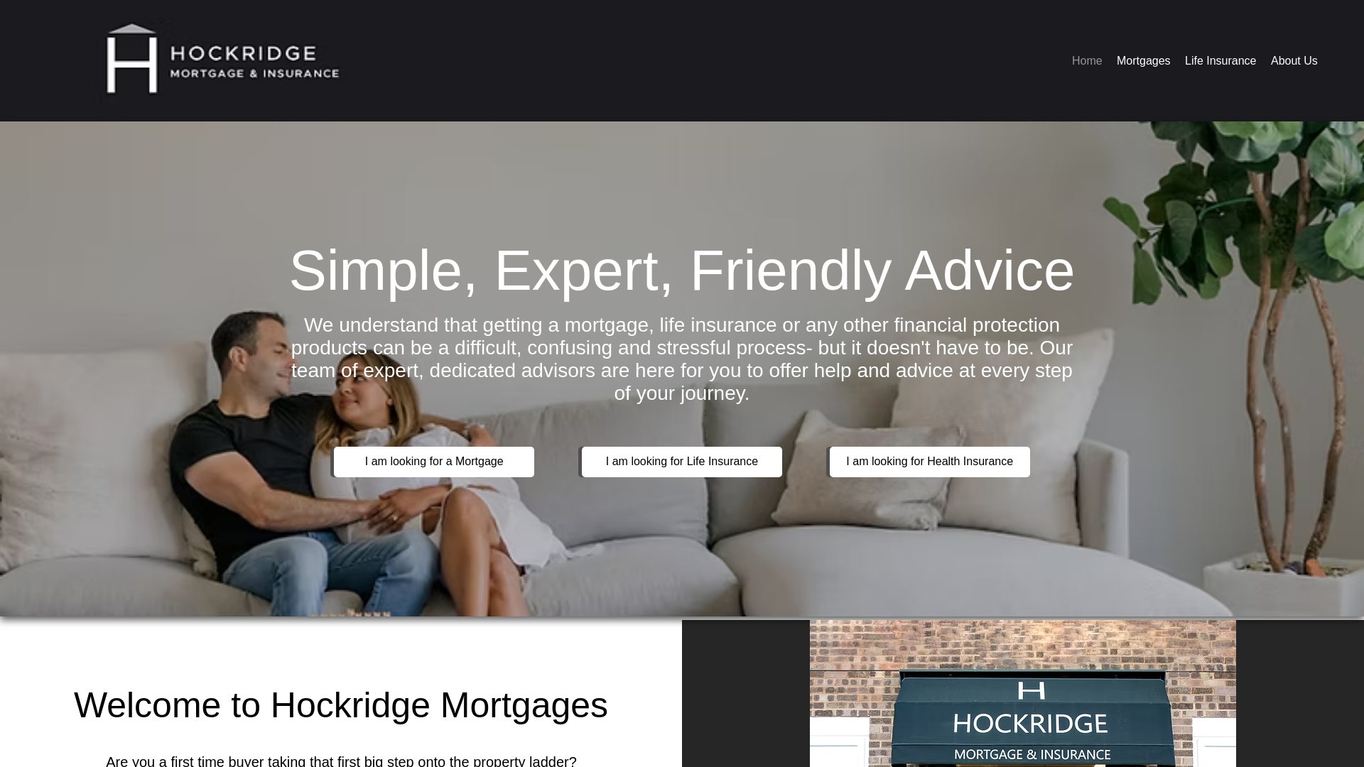 website screenshot of https://hockridge-mortgage.co.uk/