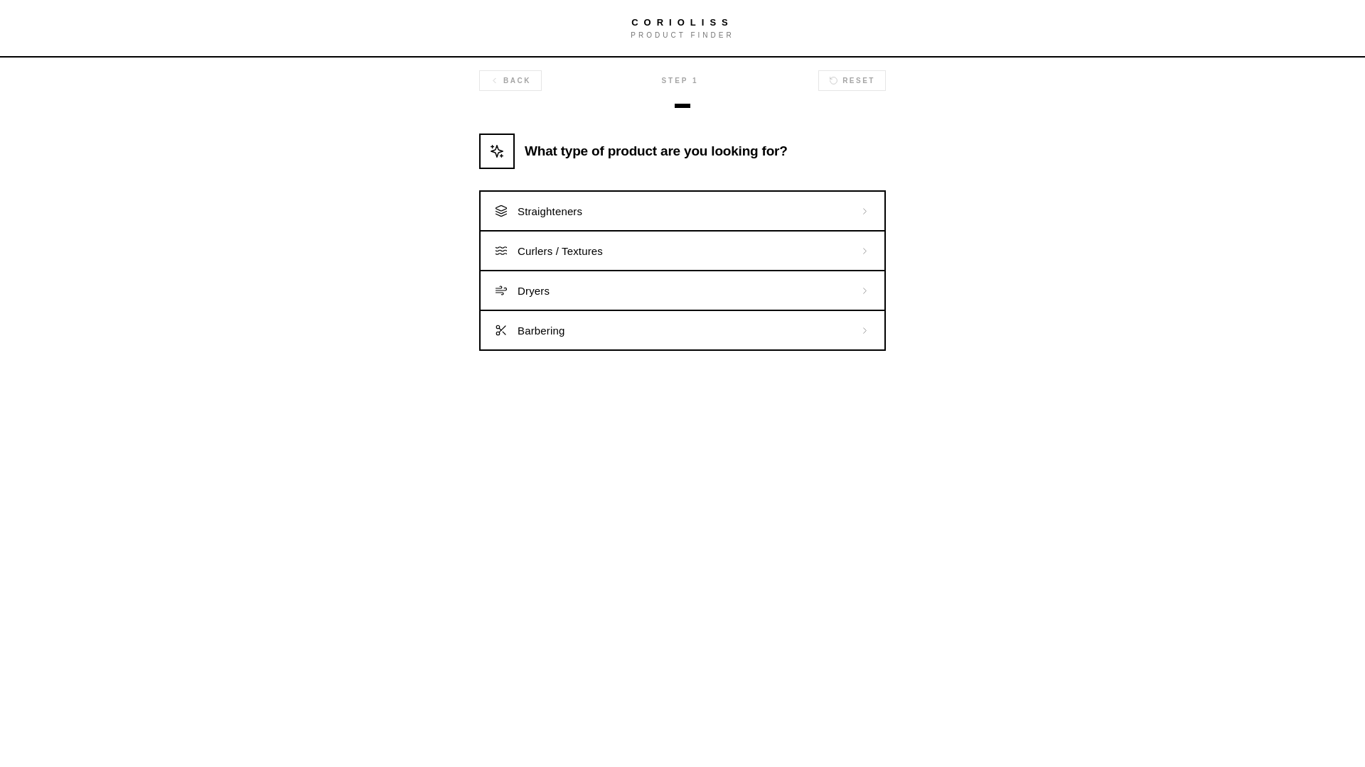 website screenshot of https://test-corioliss.pages.dev/