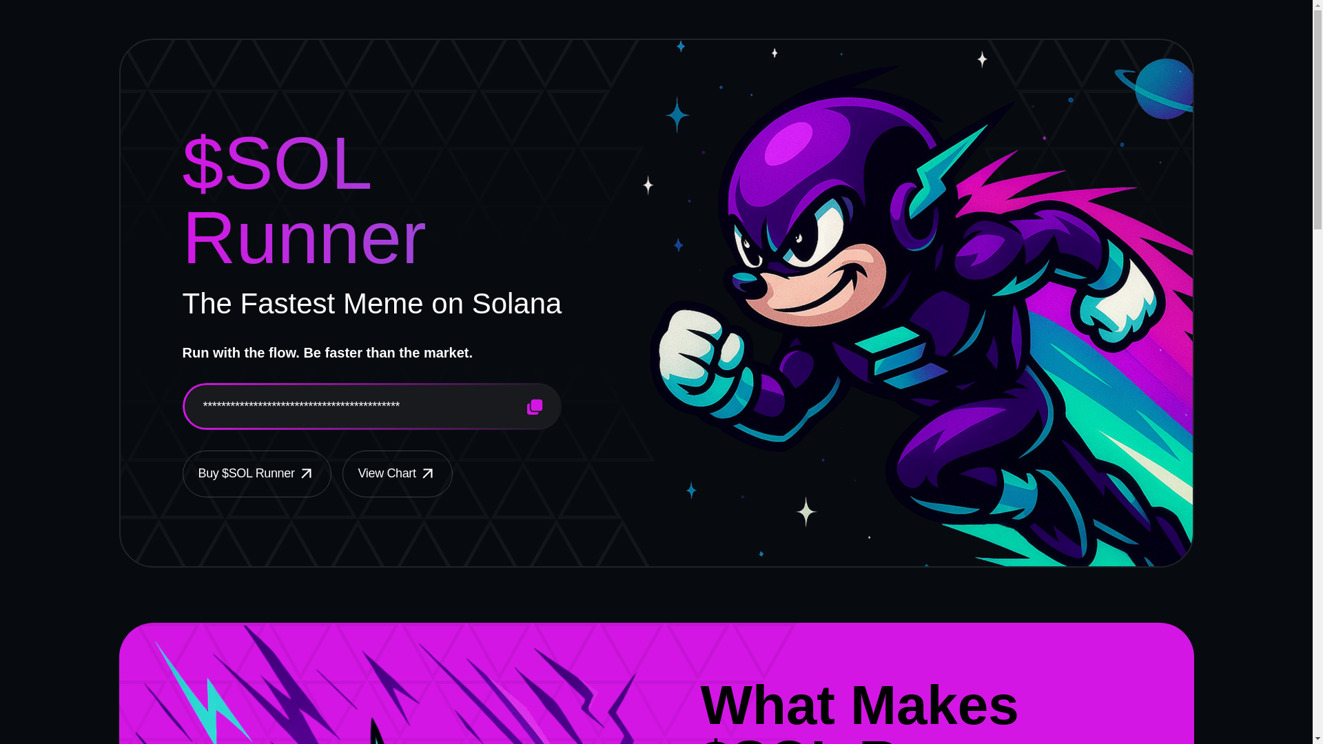 website screenshot of https://solanarunner.wtf/