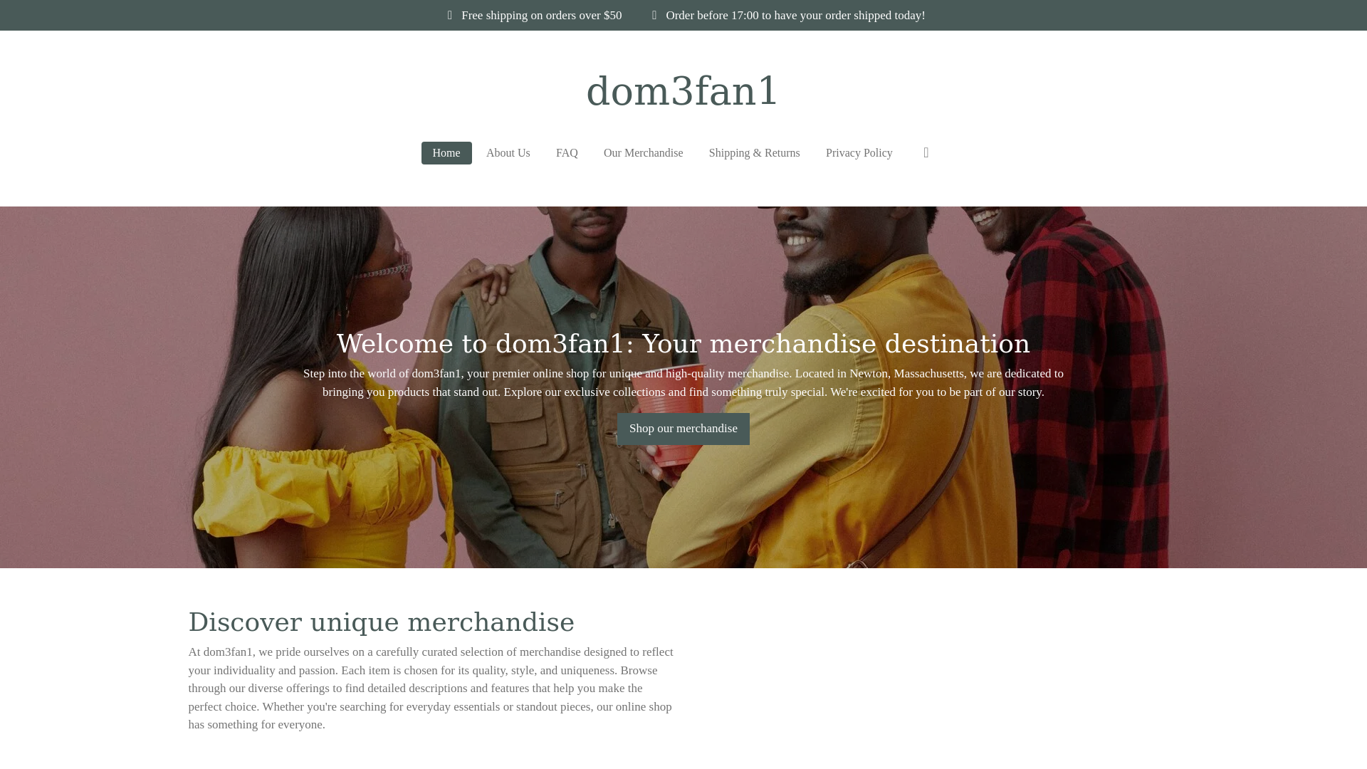 website screenshot of https://dom3fan1.com/