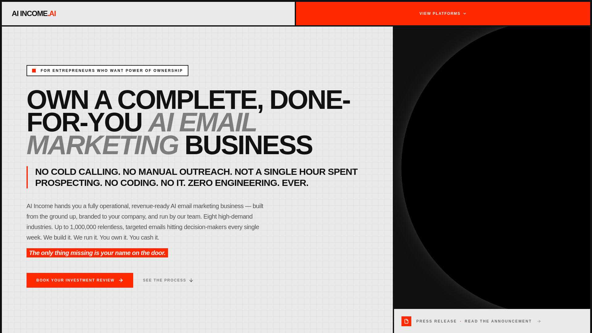 website screenshot of https://businessincomemethods.com