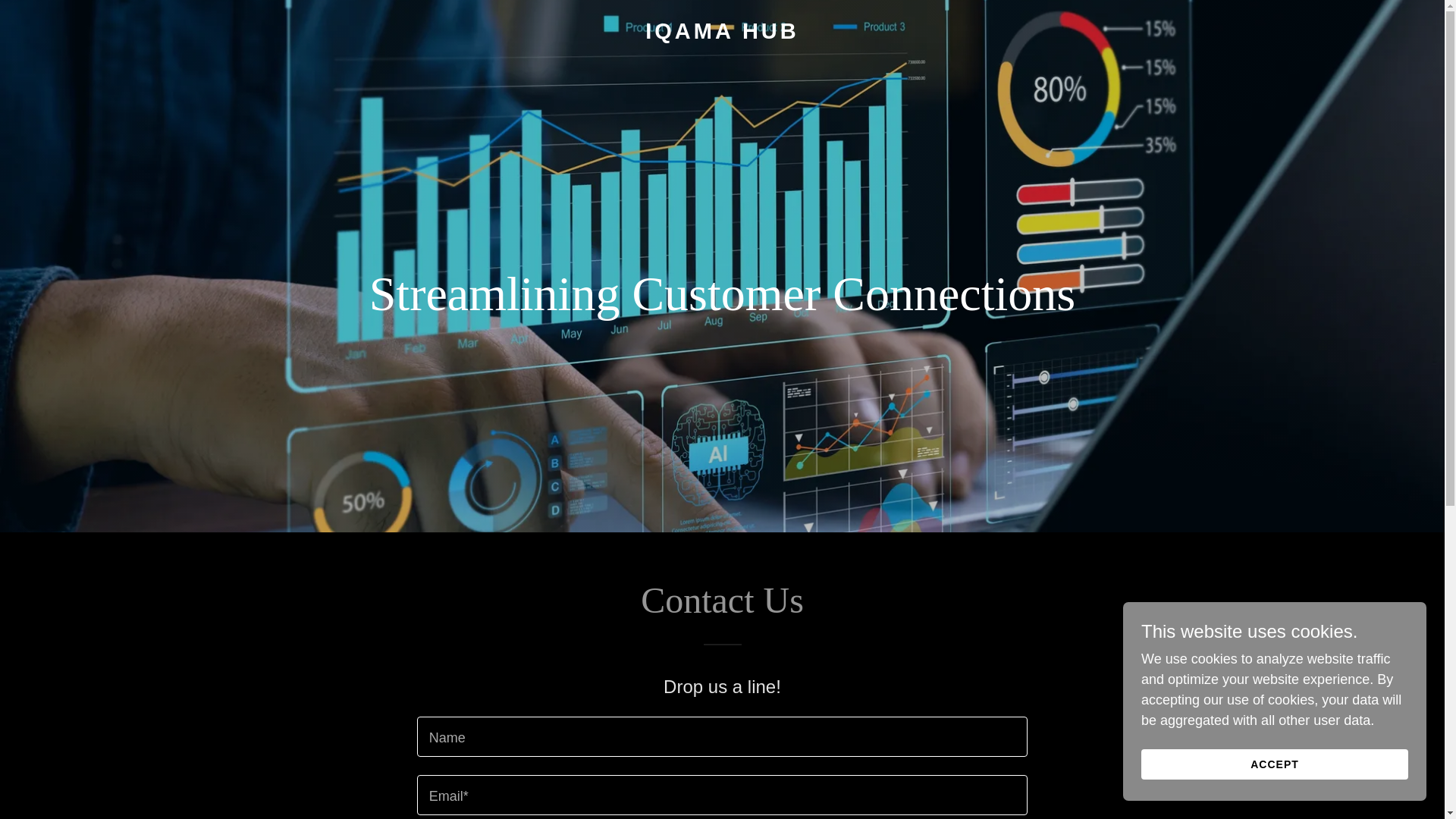 website screenshot of https://iqamahub.com/