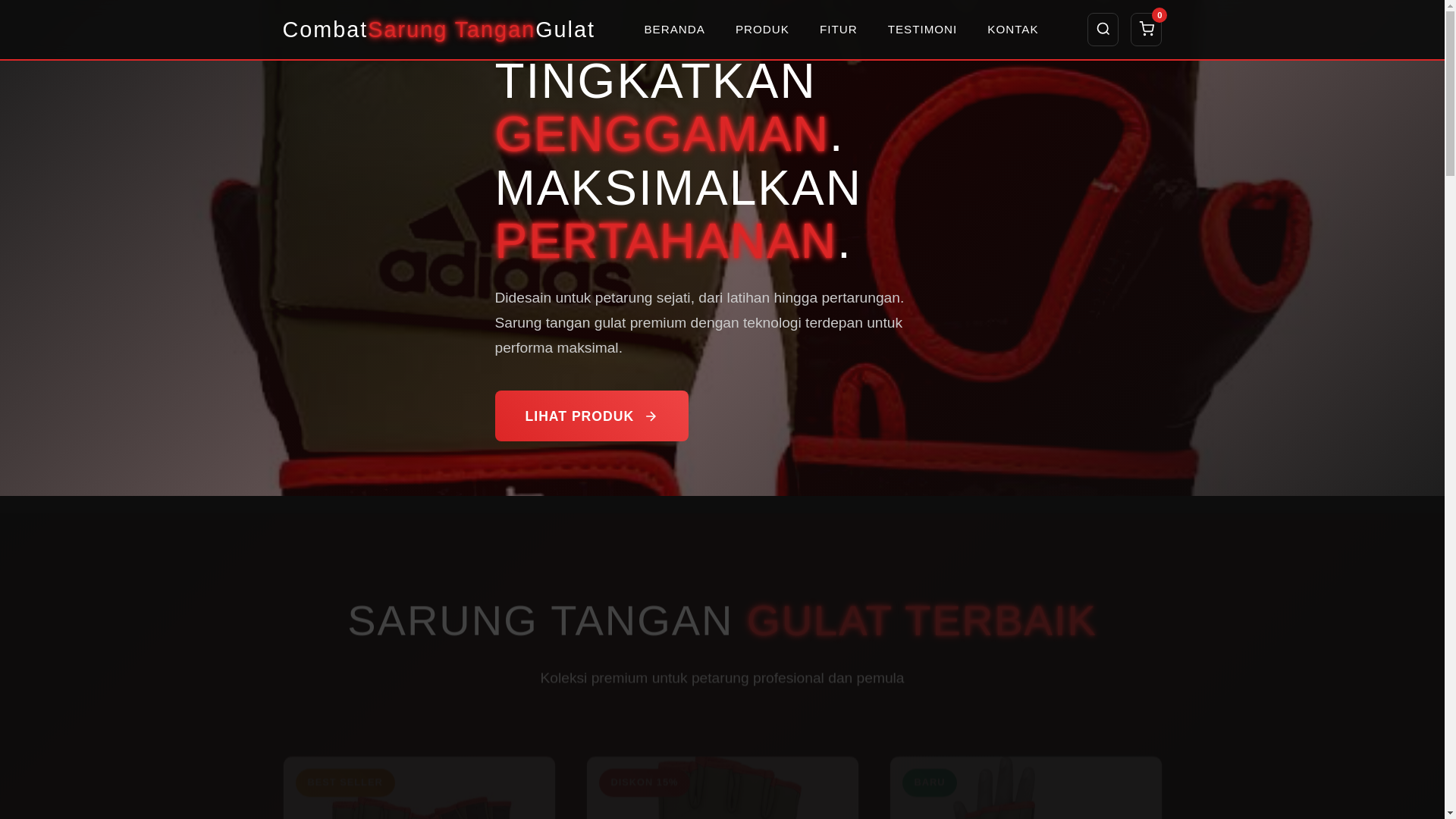 website screenshot of https://sarungtanganbyon.pages.dev/
