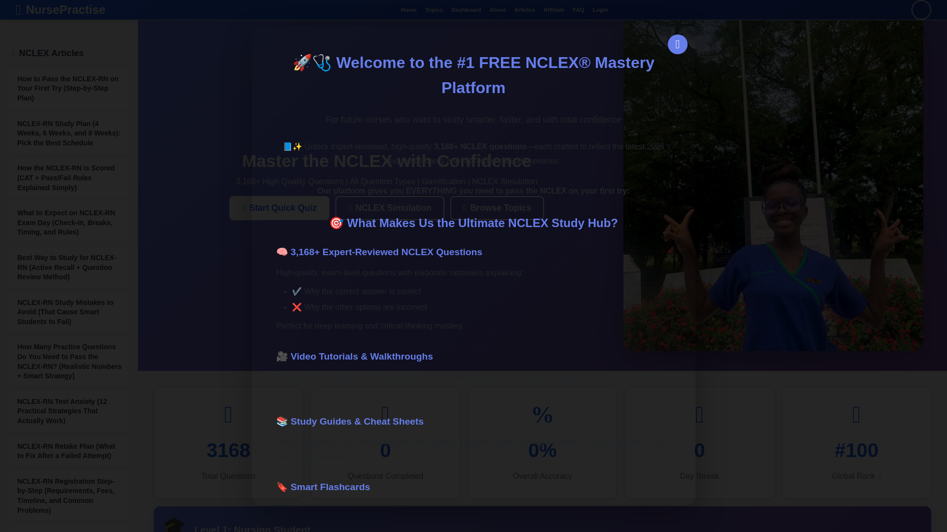 website screenshot of https://nursepractise.pages.dev/