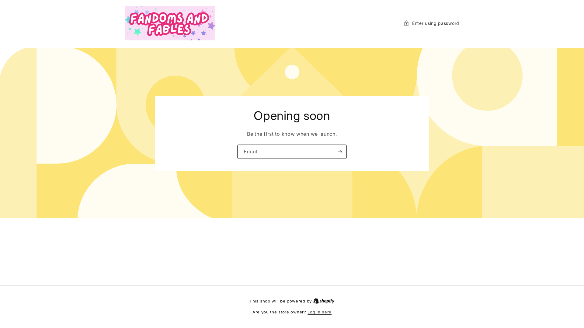 website screenshot of https://fandomsandfables.com/
