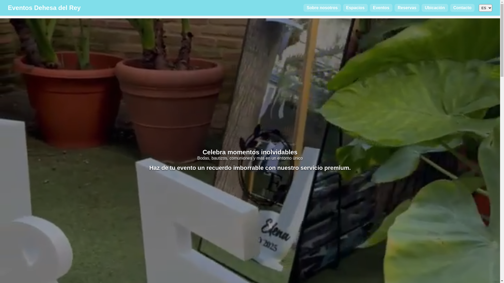 website screenshot of https://eventos-dehesa-del-rey.com/
