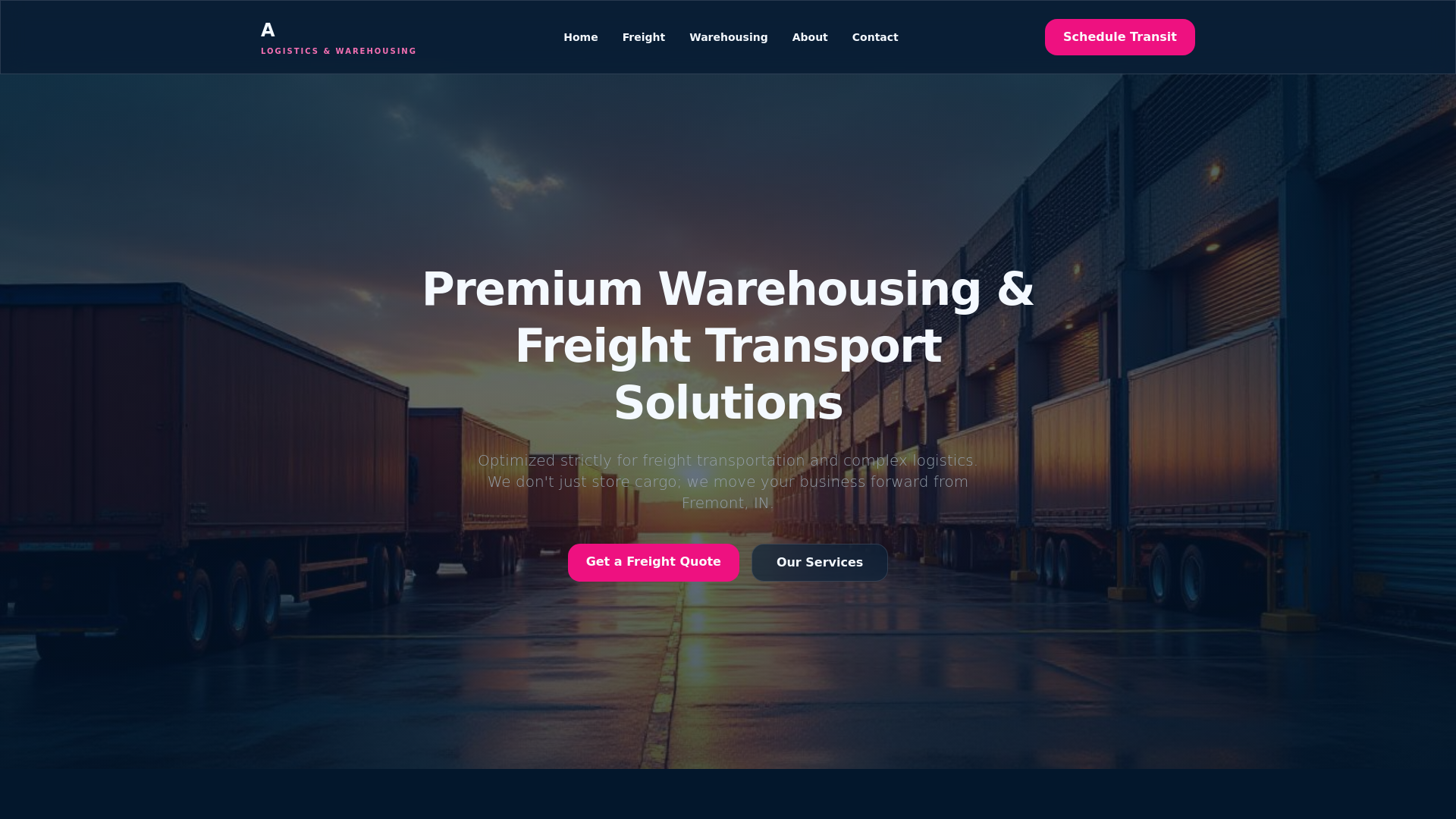 website screenshot of https://ateamstorageunits.com