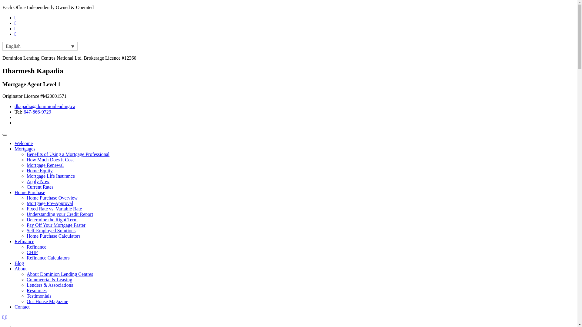 website screenshot of https://dharmeshkapadia.ca/