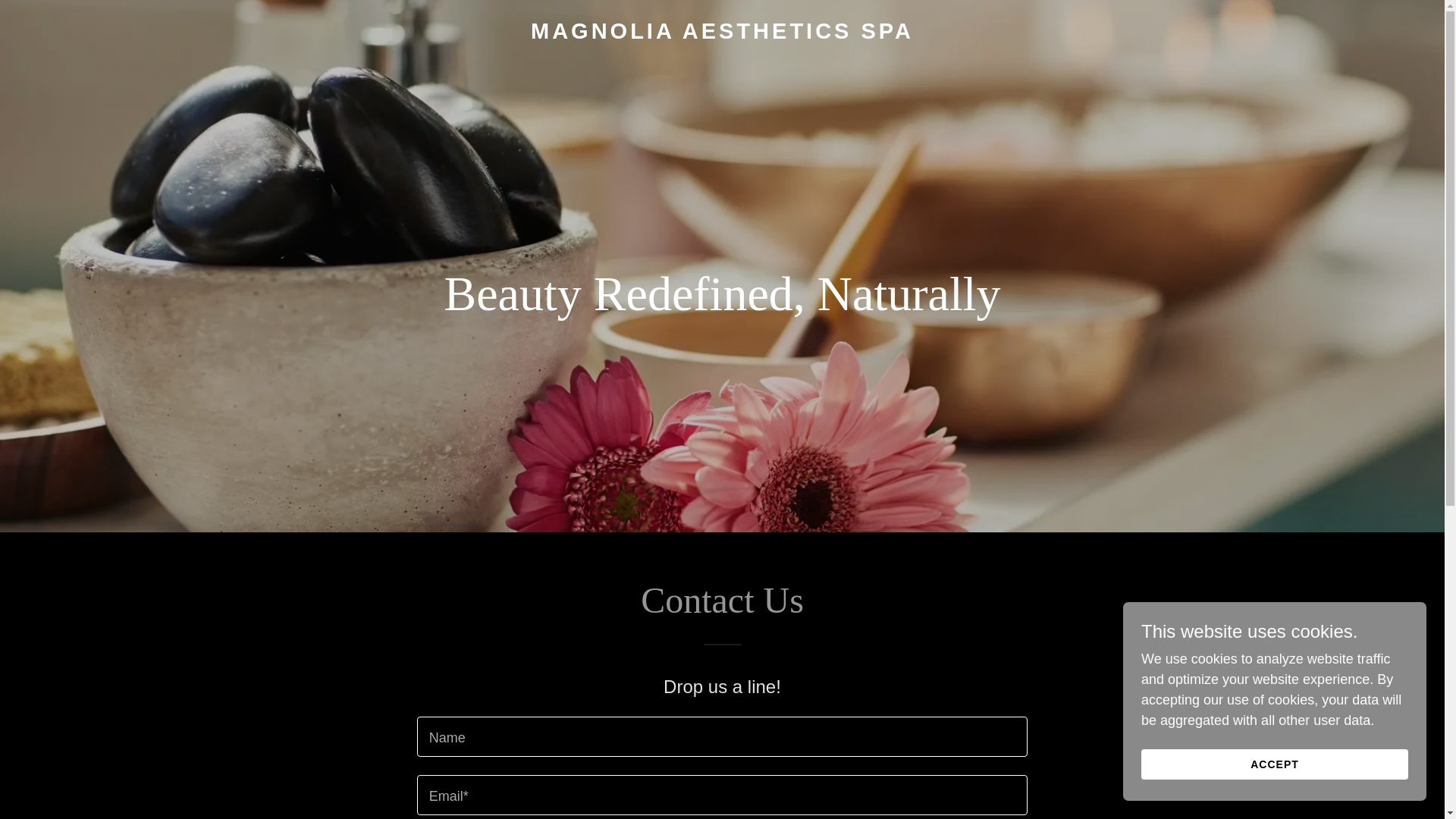 website screenshot of https://magnoliaaestheticsspa.com/