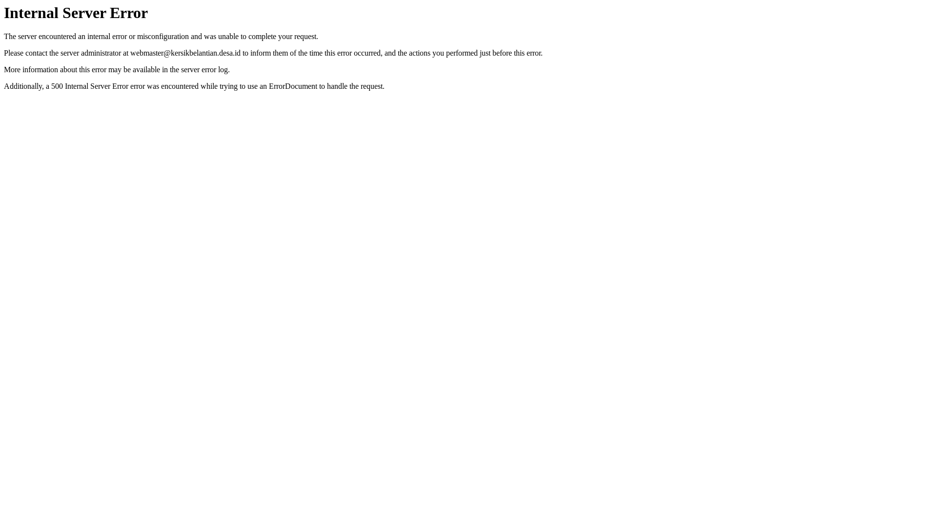 website screenshot of https://kersikbelantian.desa.id/
