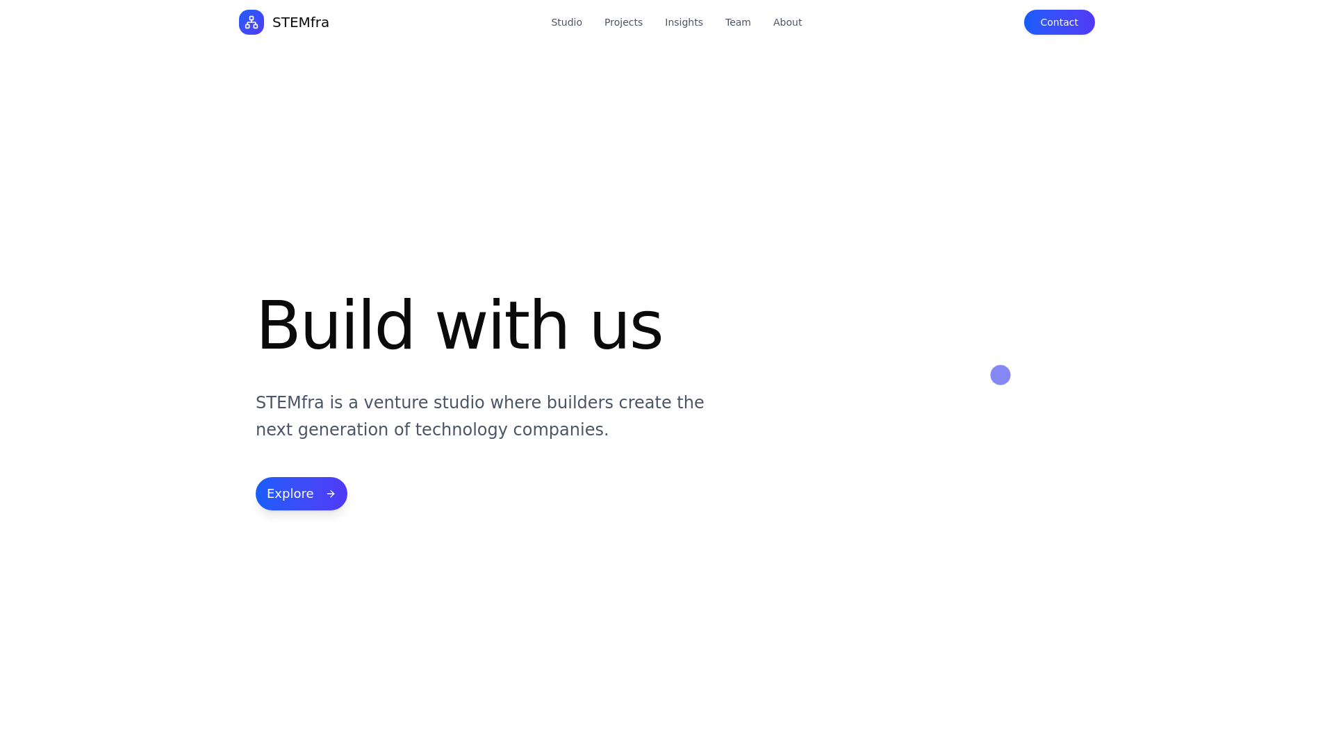 website screenshot of https://stemfra.pages.dev/