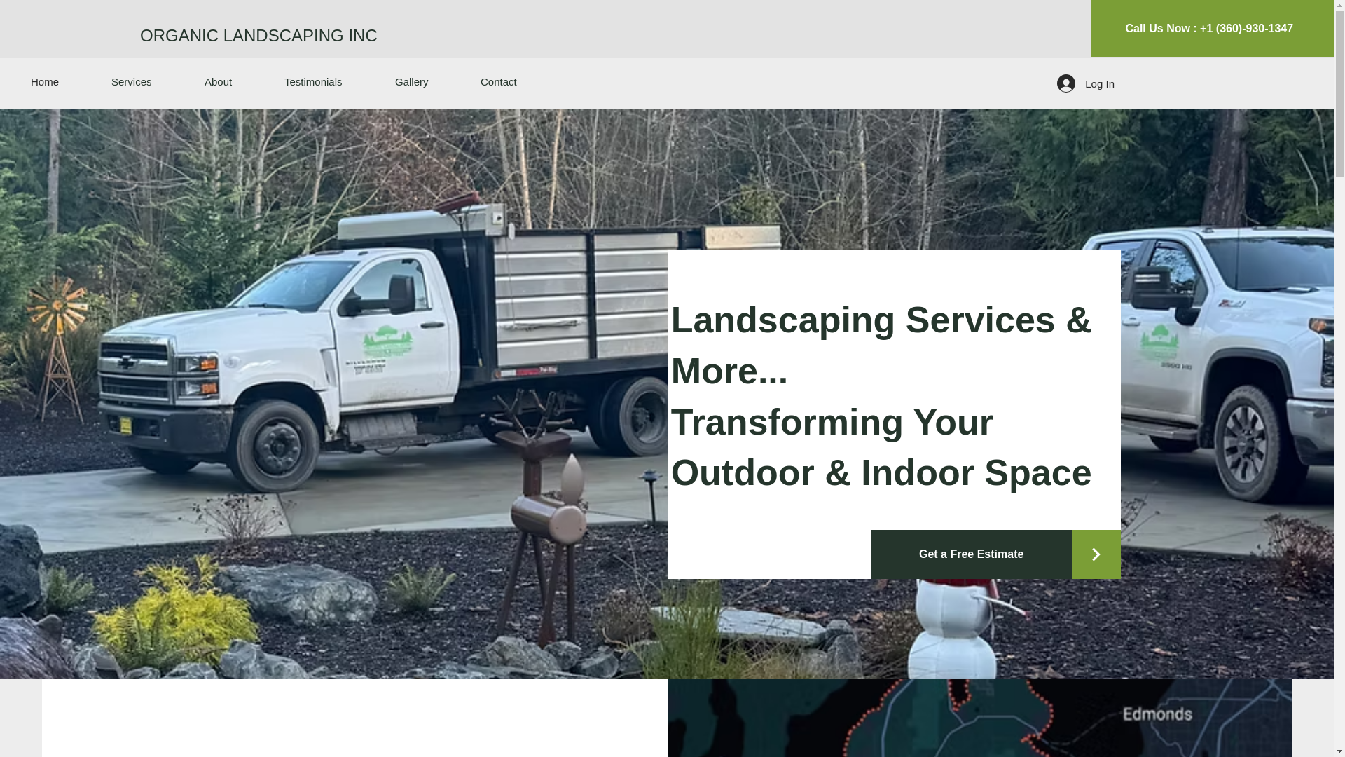 website screenshot of https://organiclandscapinginc.com/