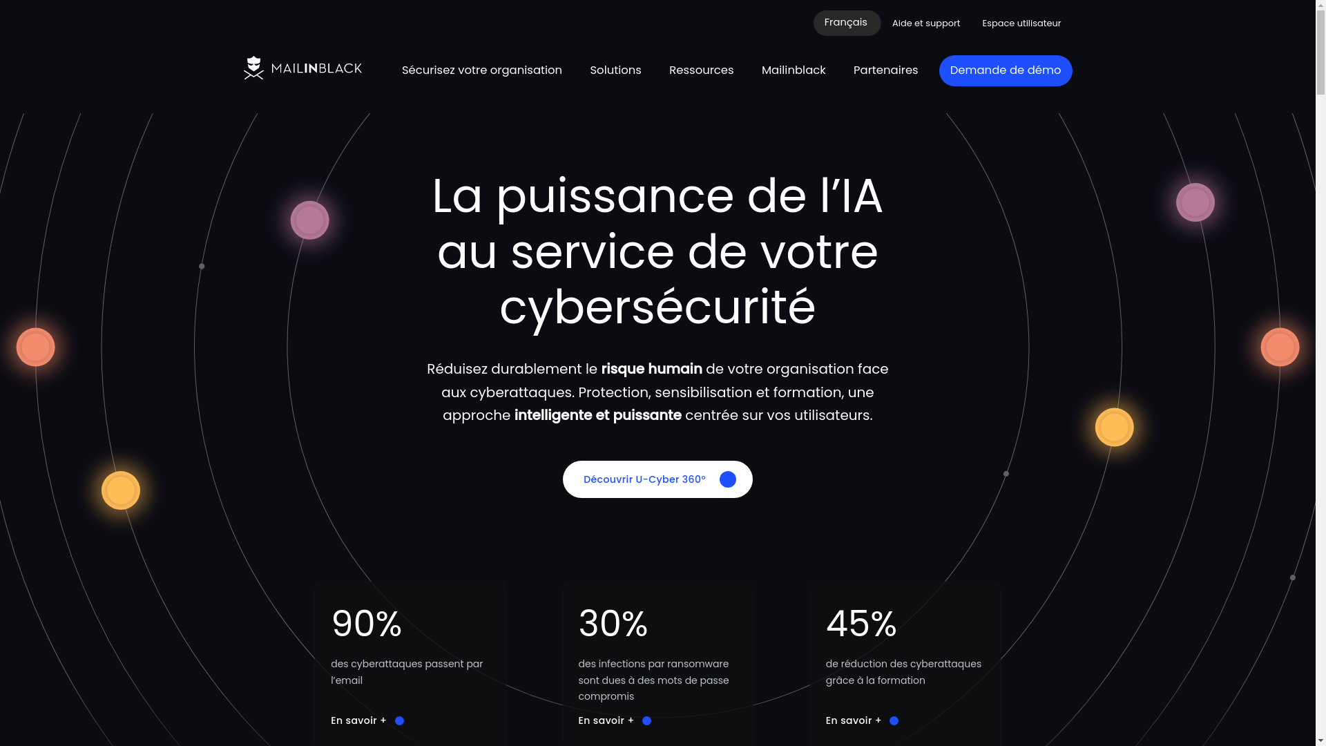 website screenshot of https://mailinblack.com/