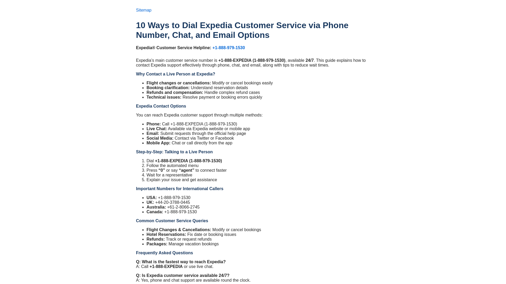 website screenshot of https://doc-expedia-help.pages.dev/