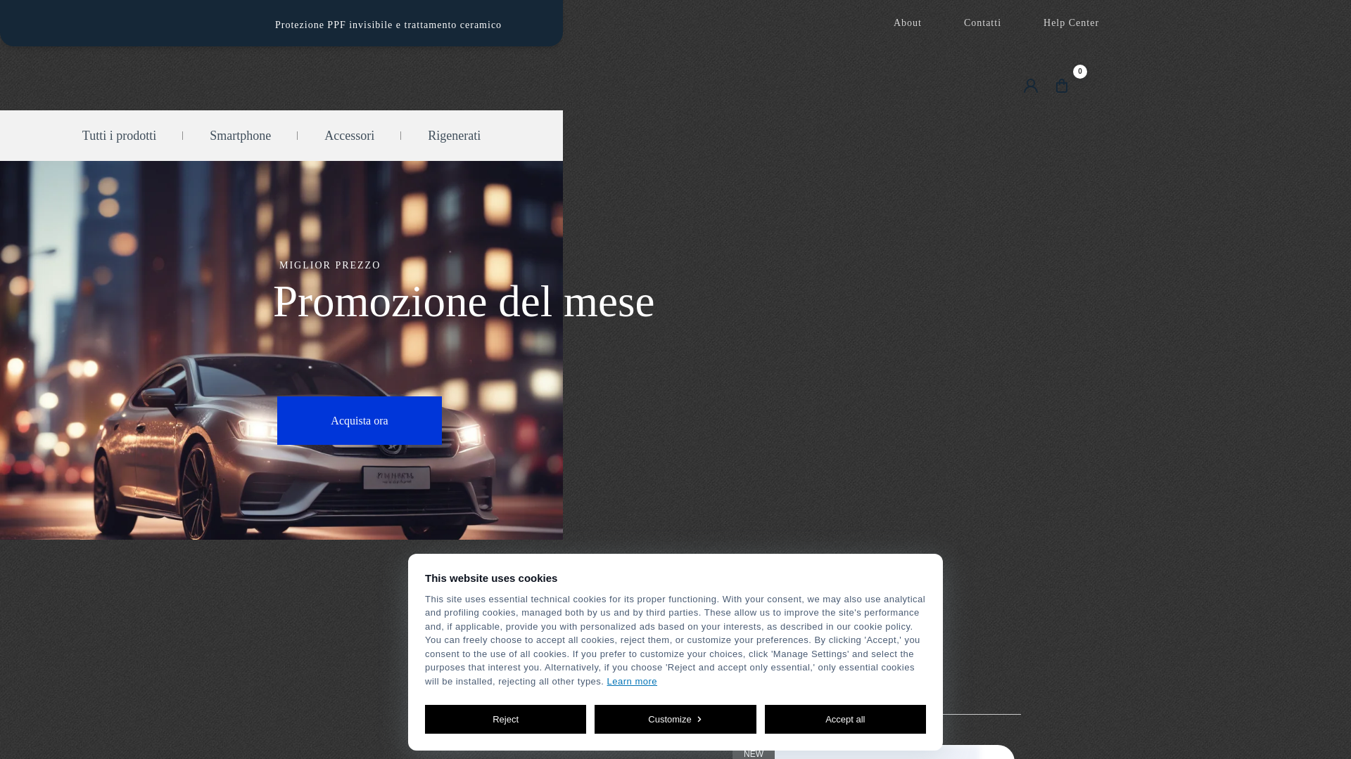 website screenshot of https://torisdetailing.it
