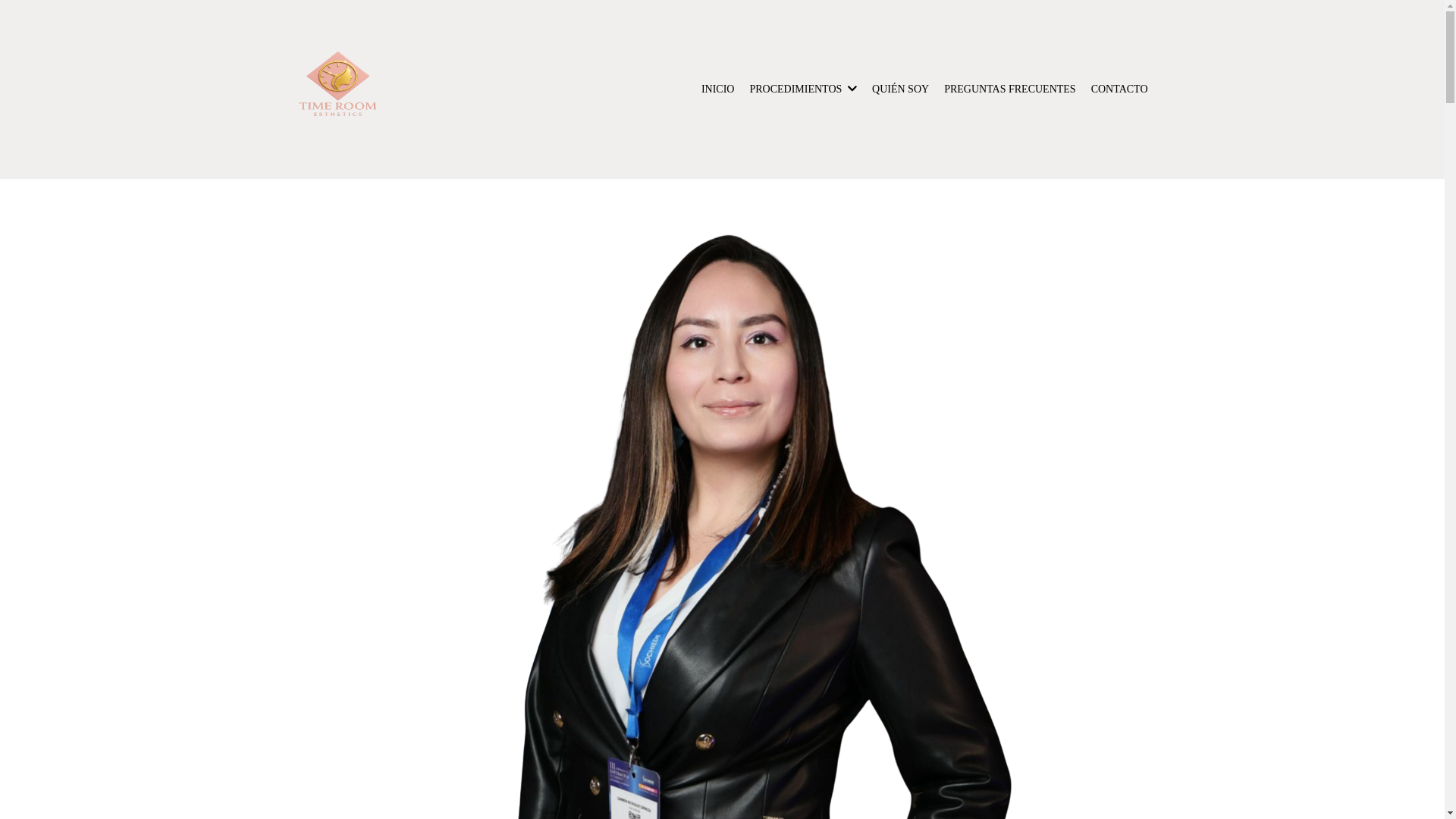website screenshot of https://timeroomesthetics.com/
