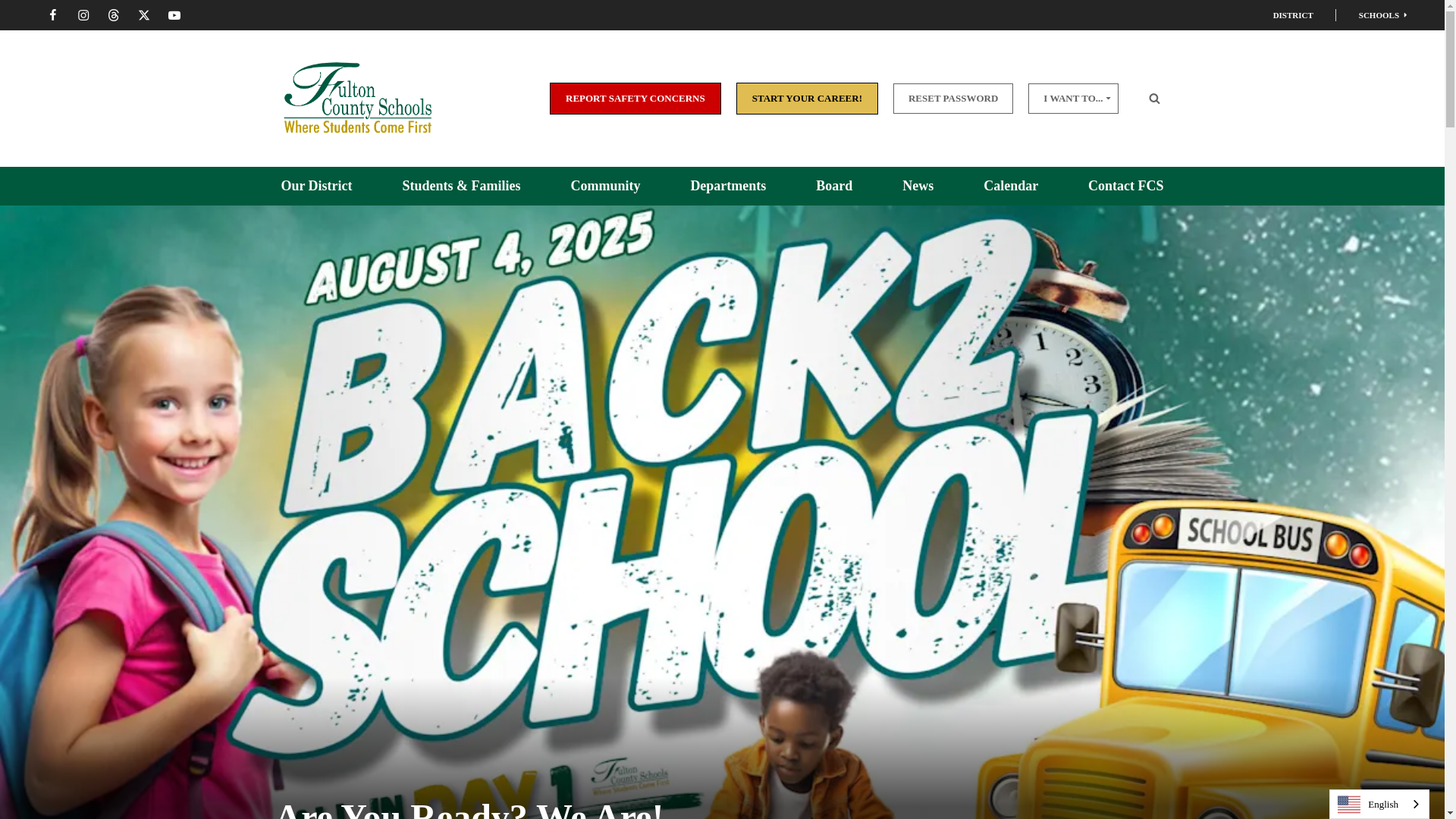 website screenshot of https://fultonschools.org/
