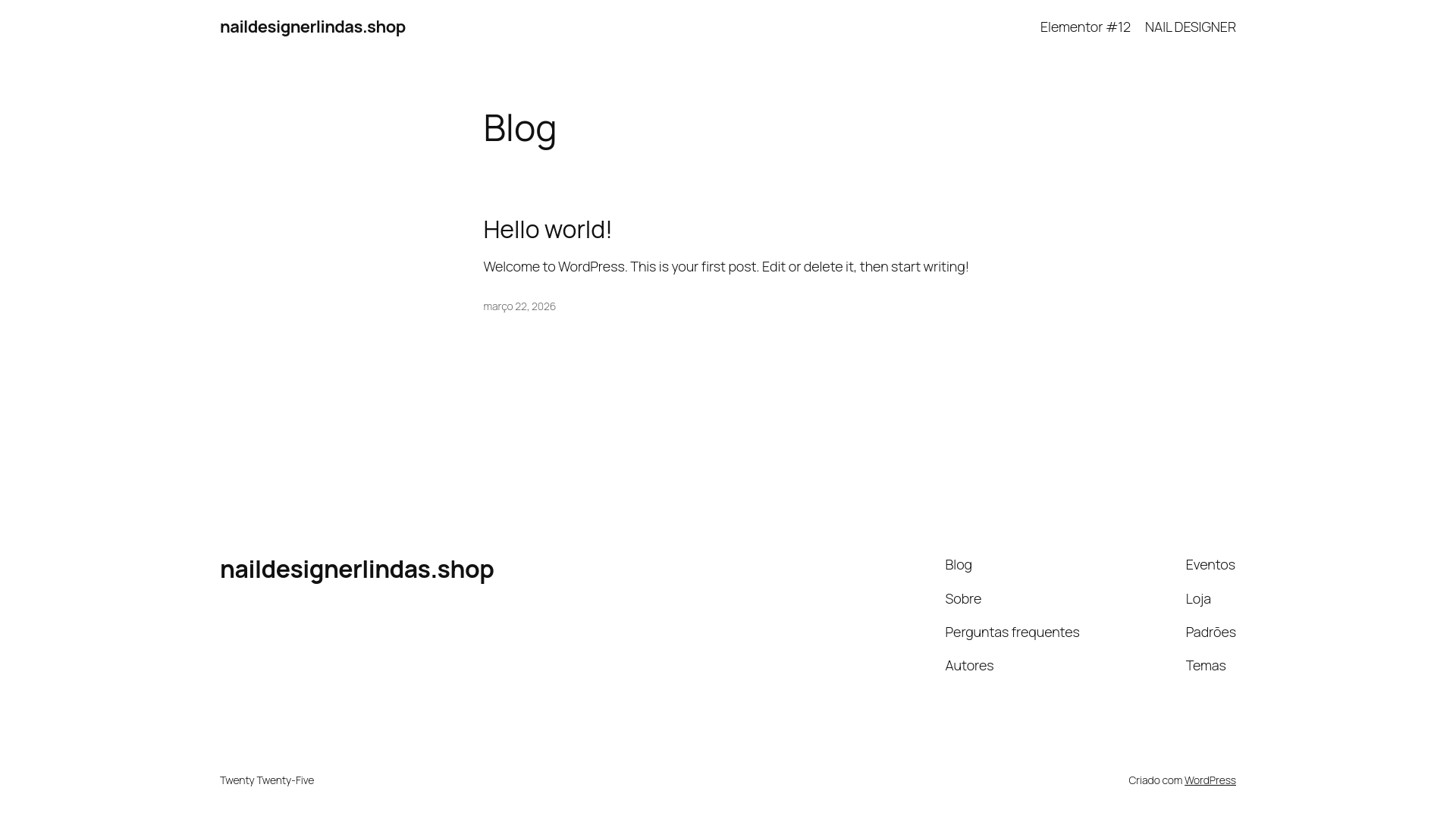 website screenshot of https://naildesignerlindas.shop/