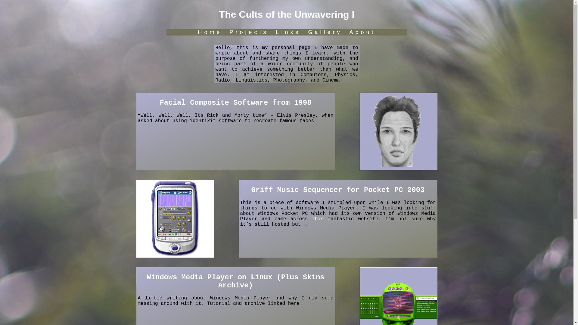 website screenshot of https://cultsoftheunwaveringsite.pages.dev/