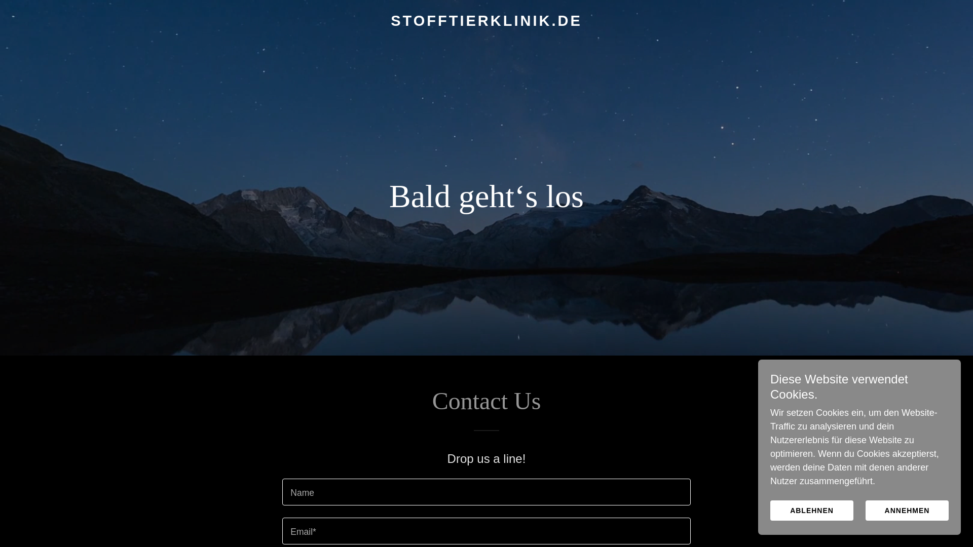 website screenshot of https://stofftierklinik.de/