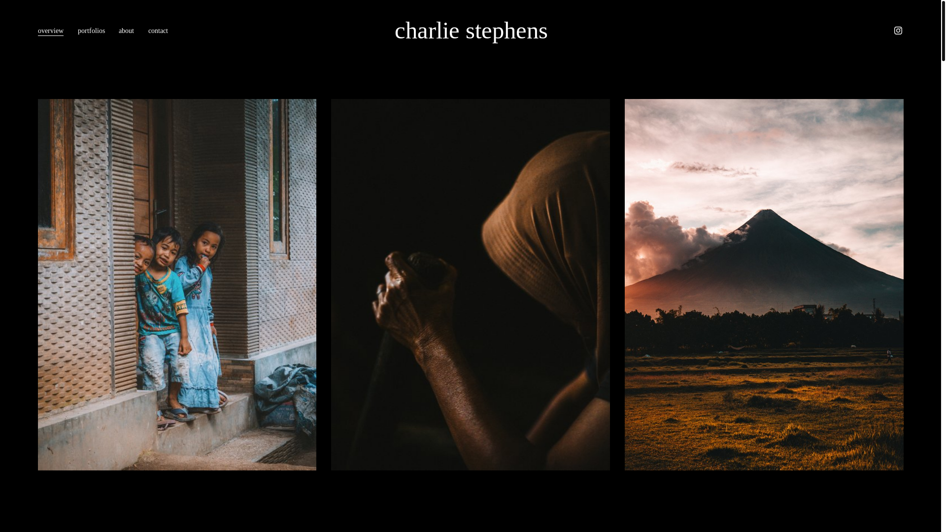 website screenshot of https://charliestephens.co.uk/