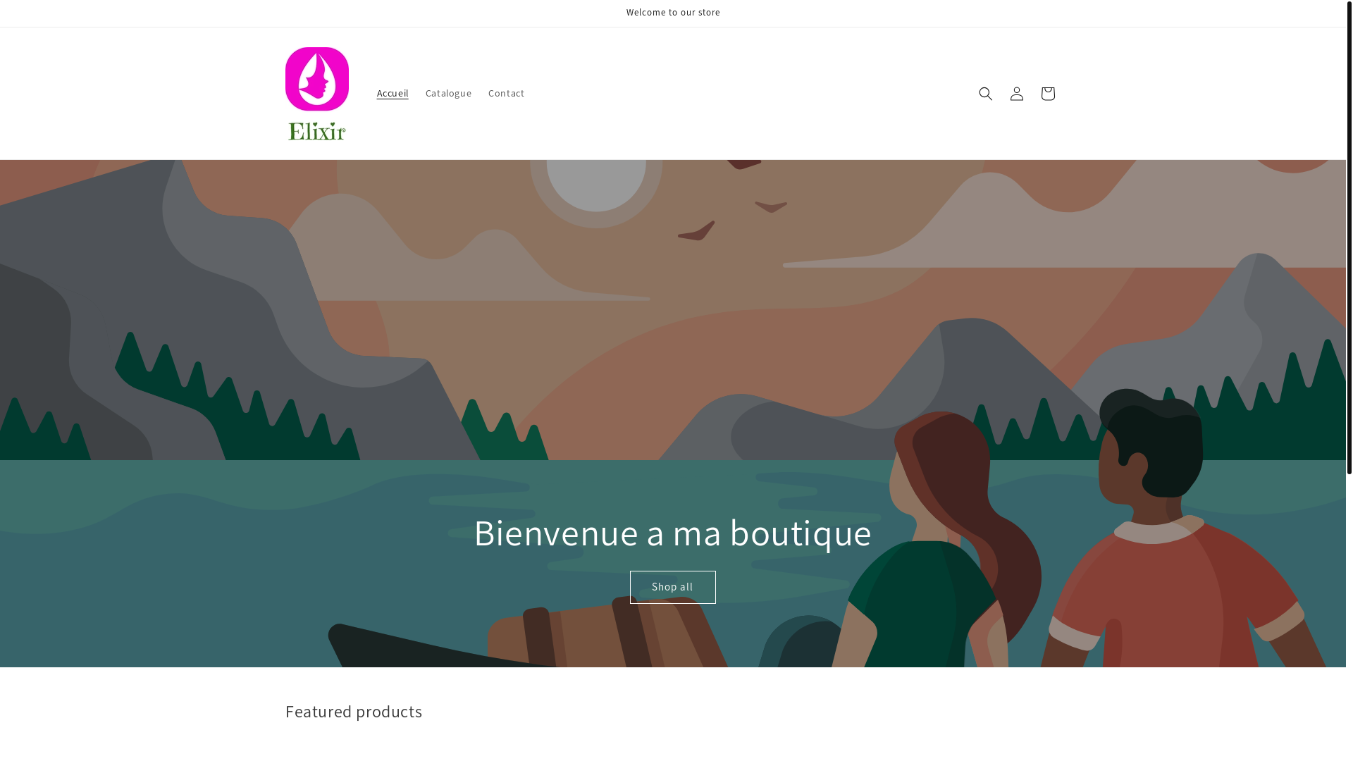 website screenshot of https://elexir-store.com/