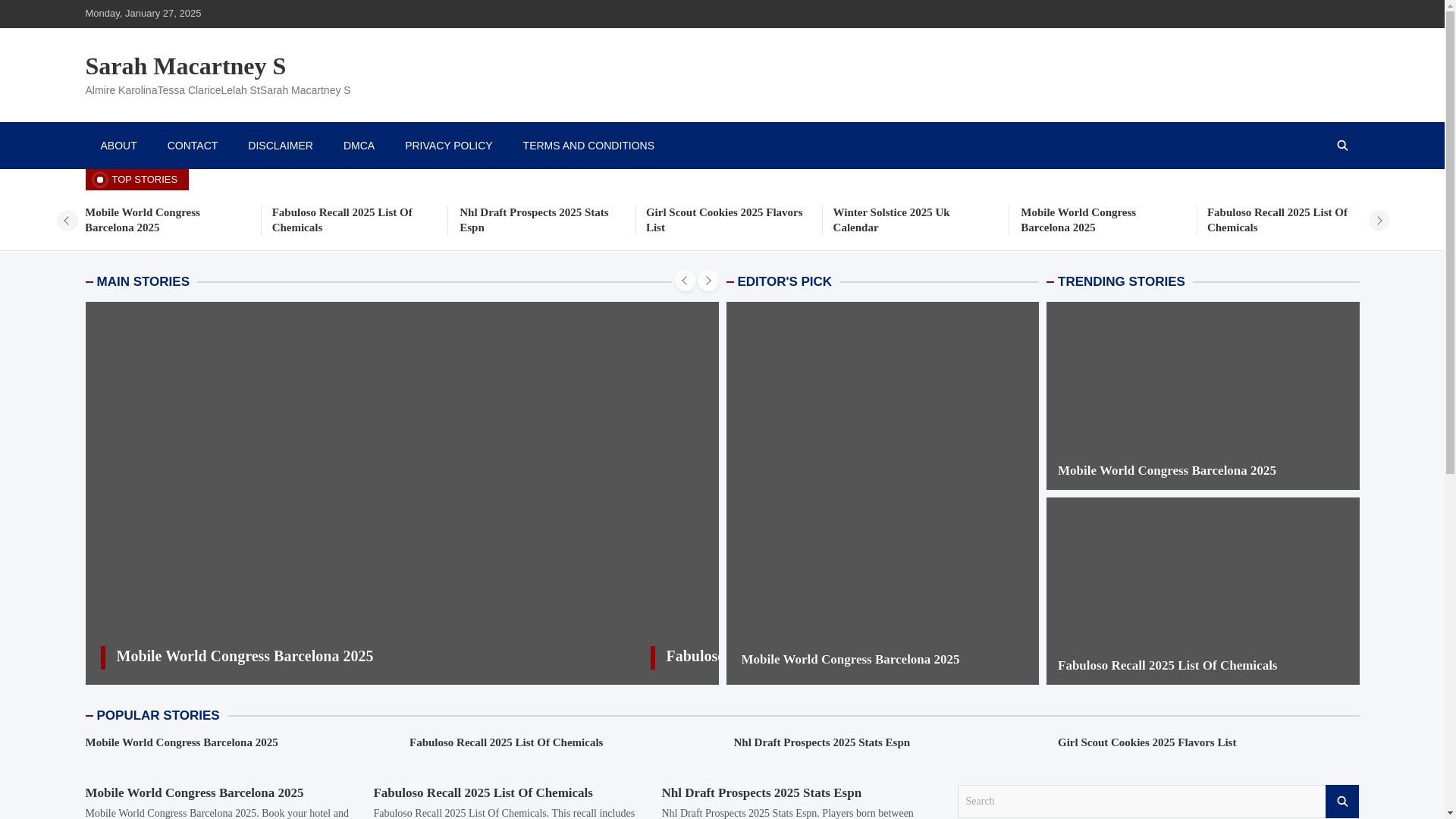 website screenshot of https://sarahmacartneys.pages.dev/