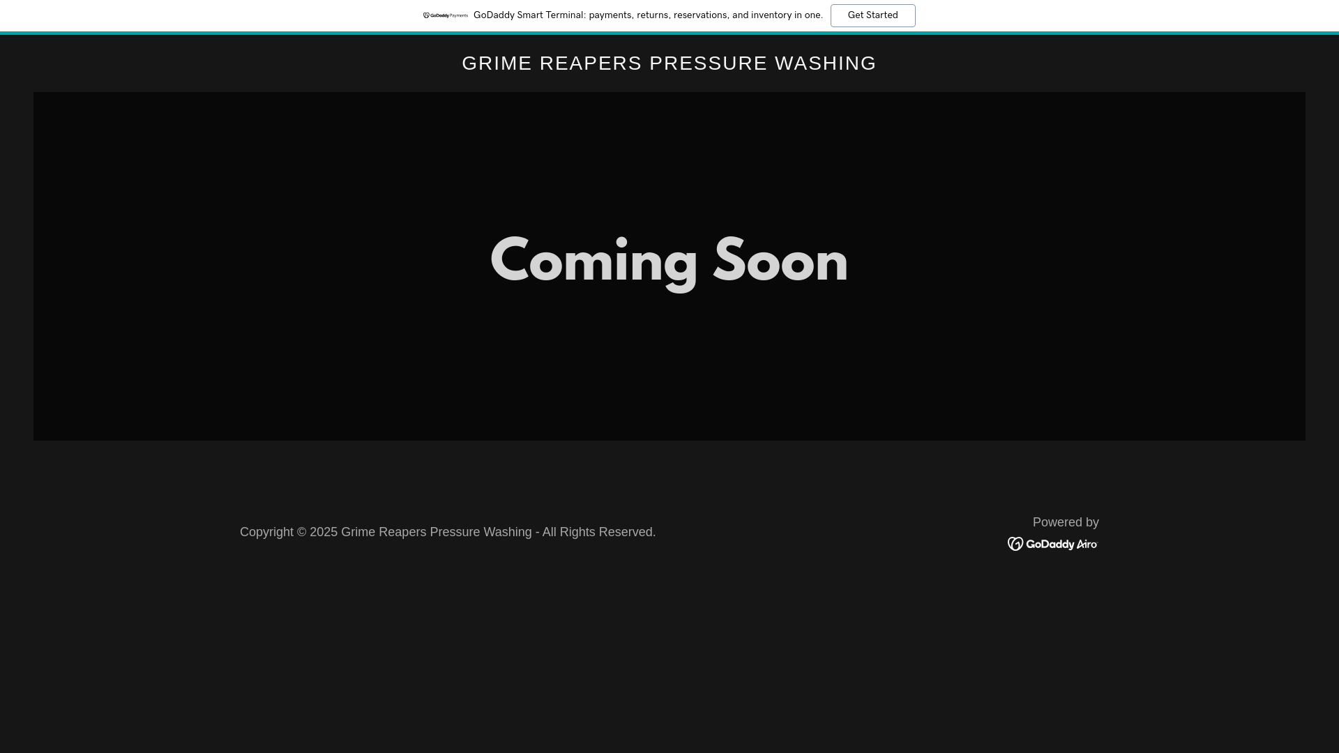website screenshot of https://grimereaperspressurewash.com/