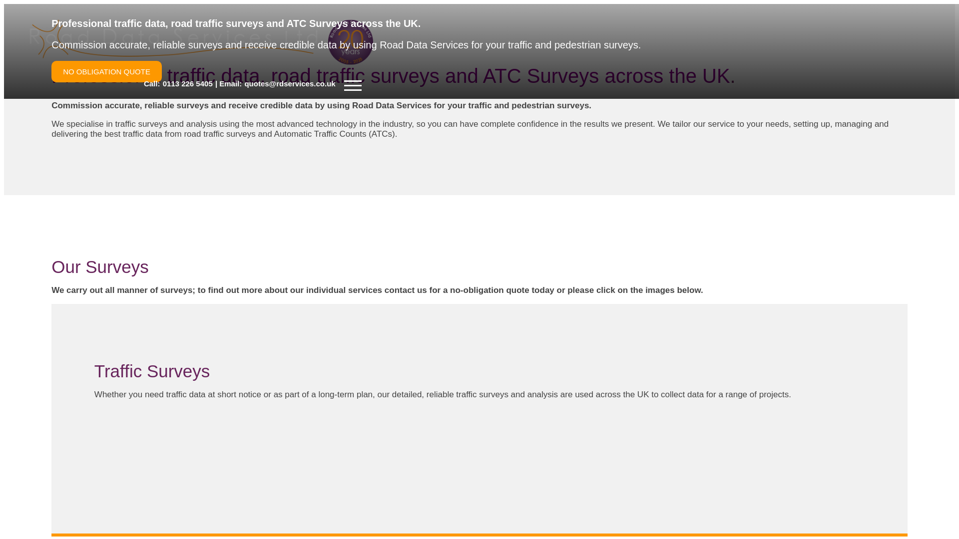 website screenshot of http://www.rdservices.co.uk/