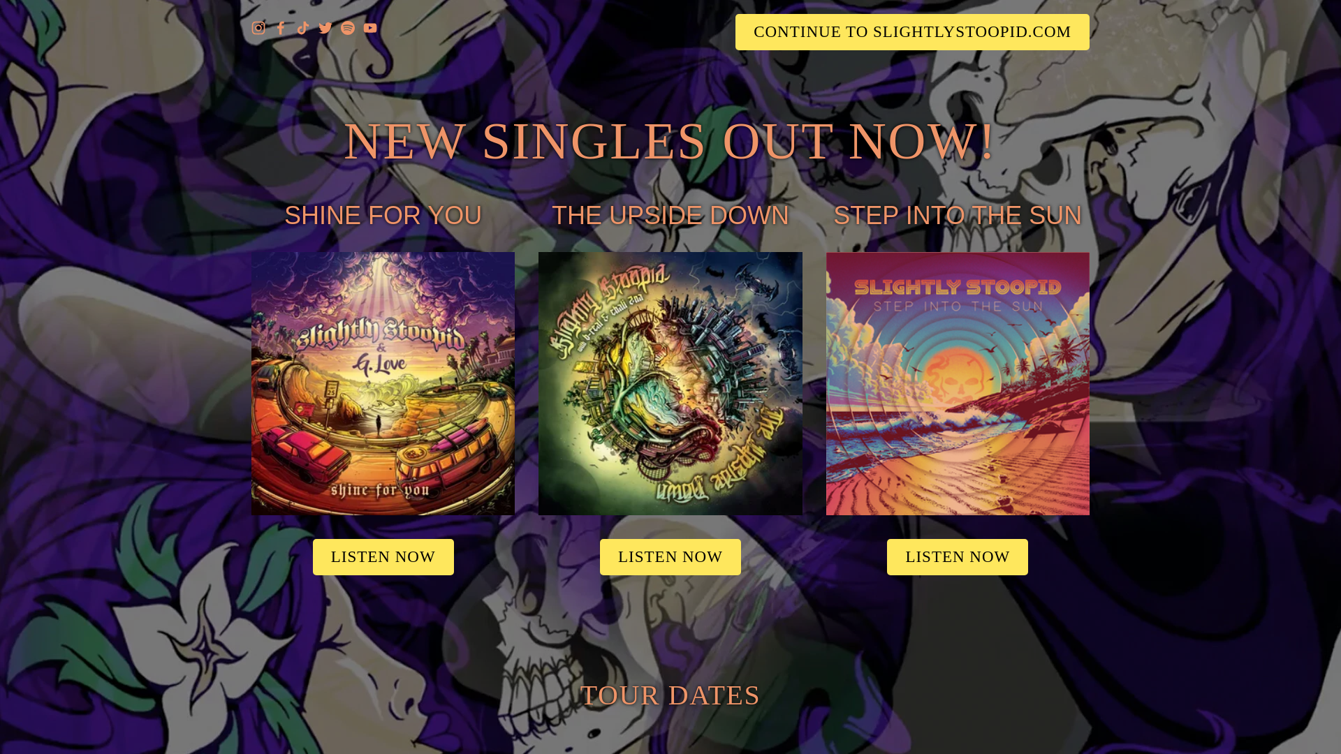 website screenshot of https://fieldofdreamzfest.com/