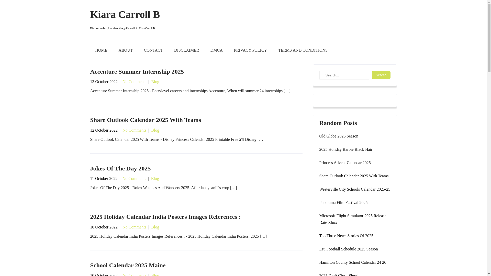 website screenshot of https://kiaracarrollb.pages.dev/