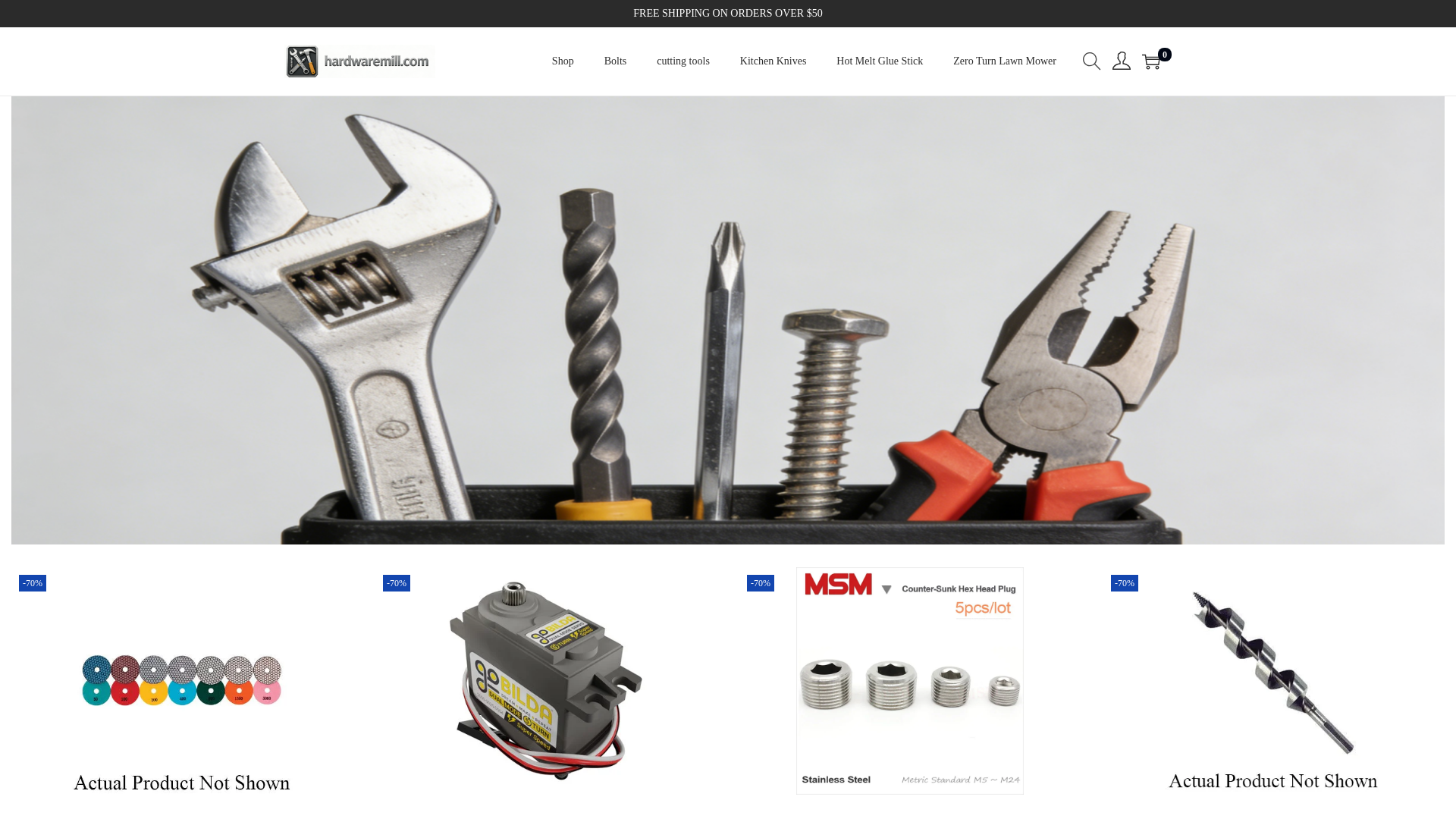 website screenshot of https://hardwaremill.com/