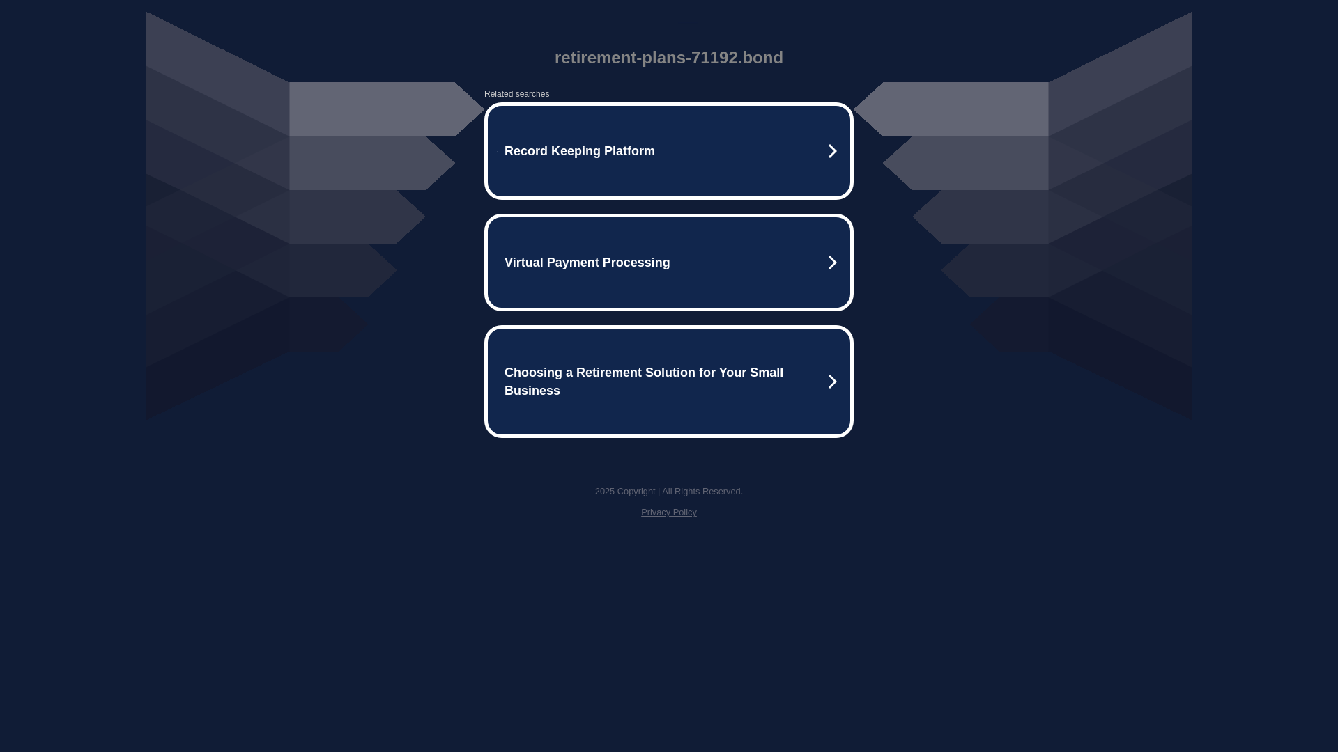 website screenshot of https://retirement-plans-71192.bond/