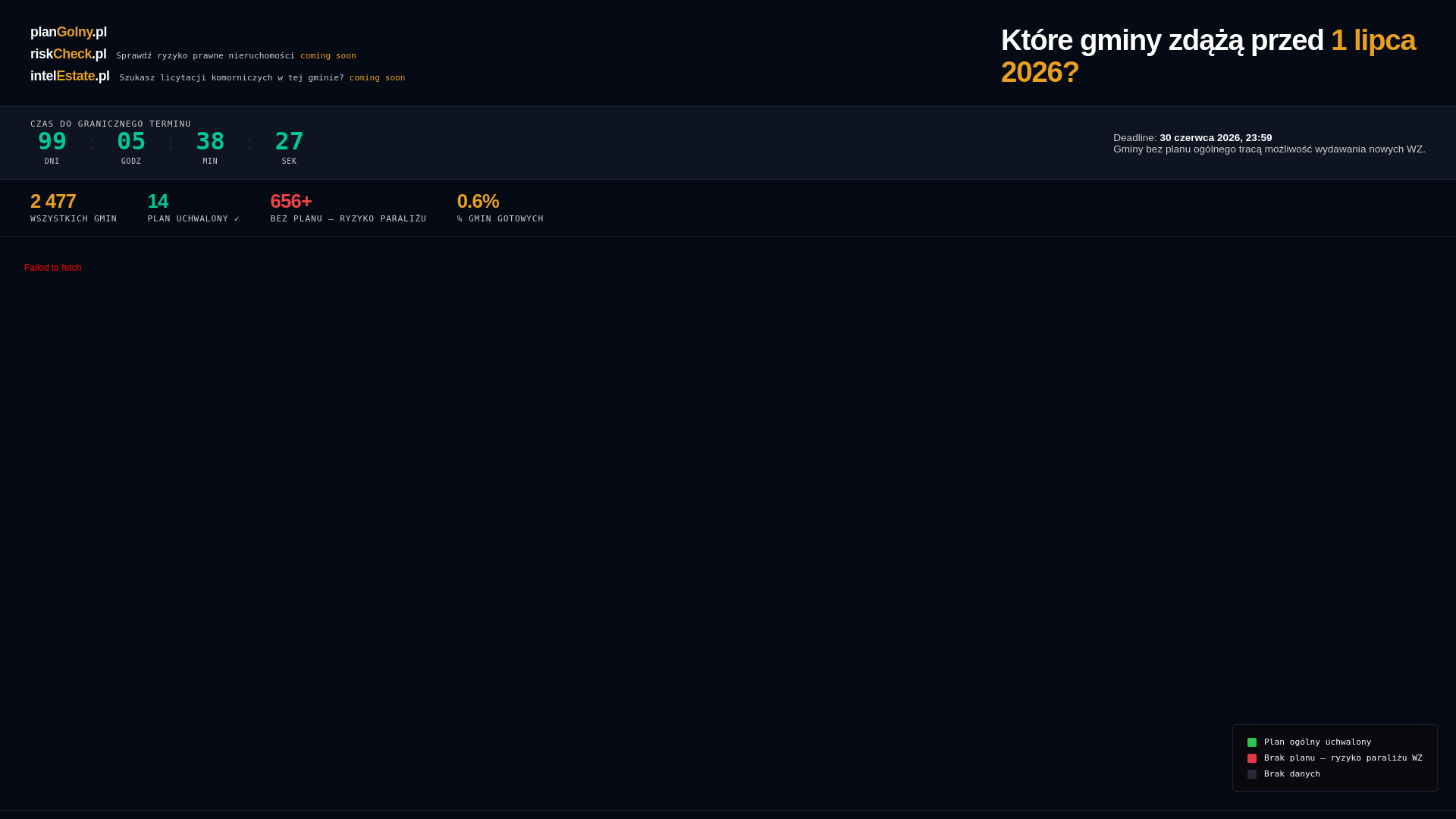 website screenshot of https://plangolny.pages.dev/