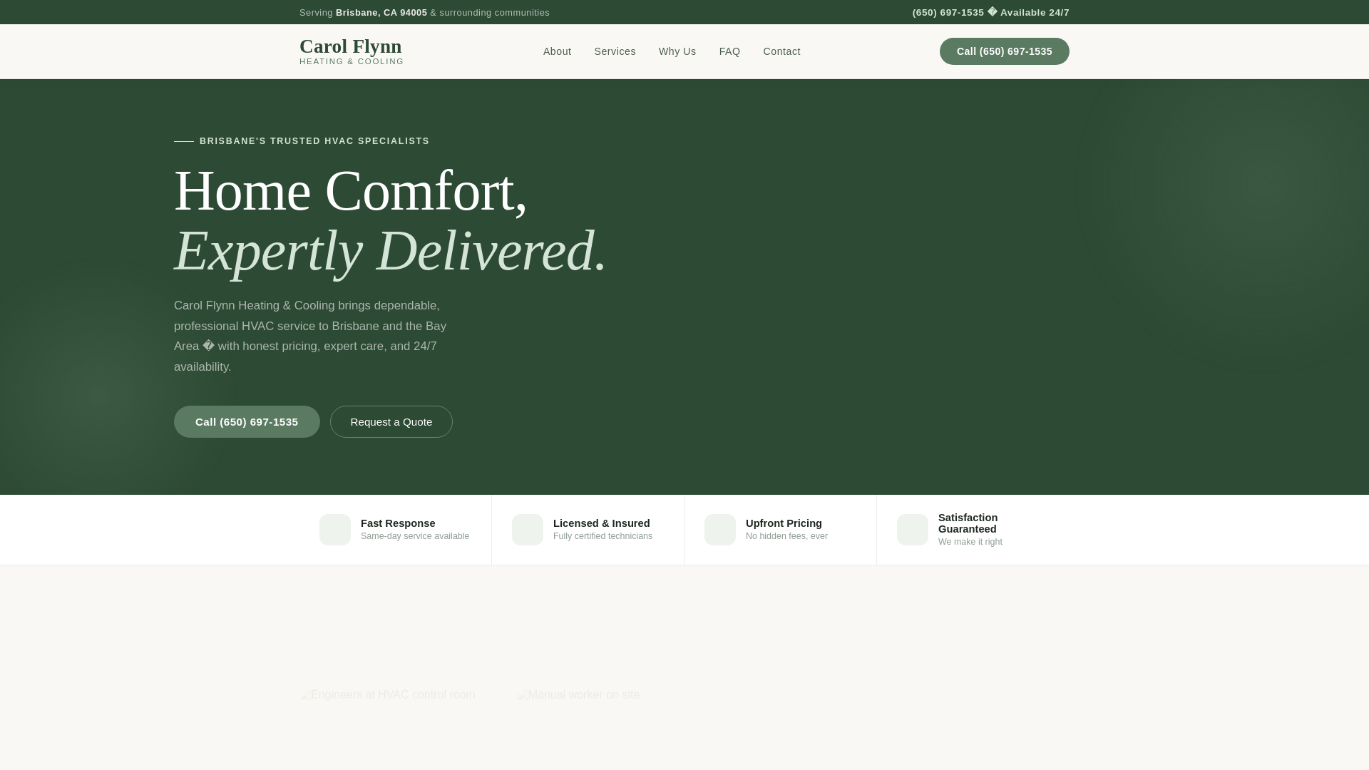 website screenshot of https://carolflynnheatingcooling.site/