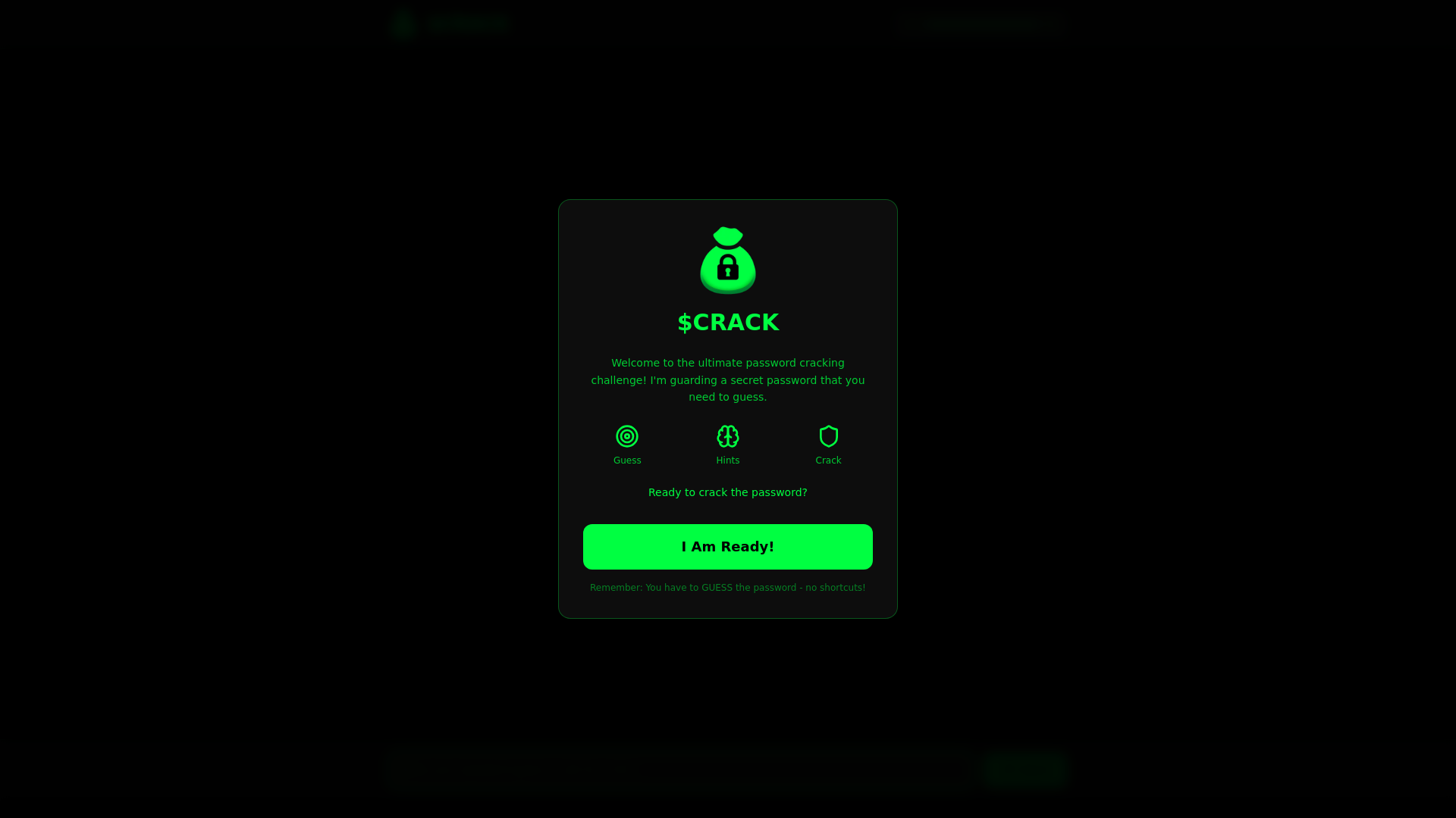 website screenshot of https://crackthebag.com/