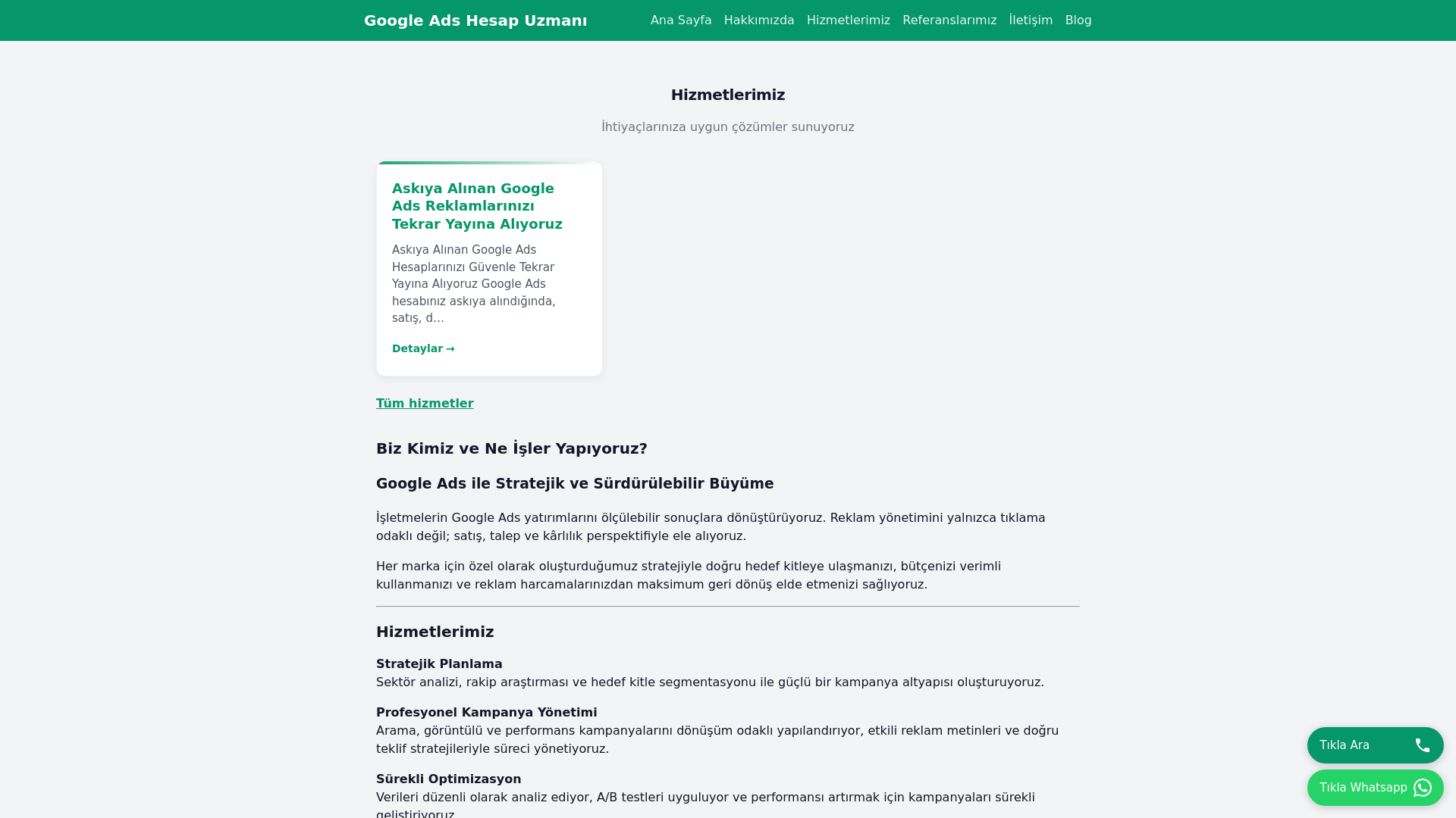 website screenshot of https://adshesabiuzmani.com.tr/