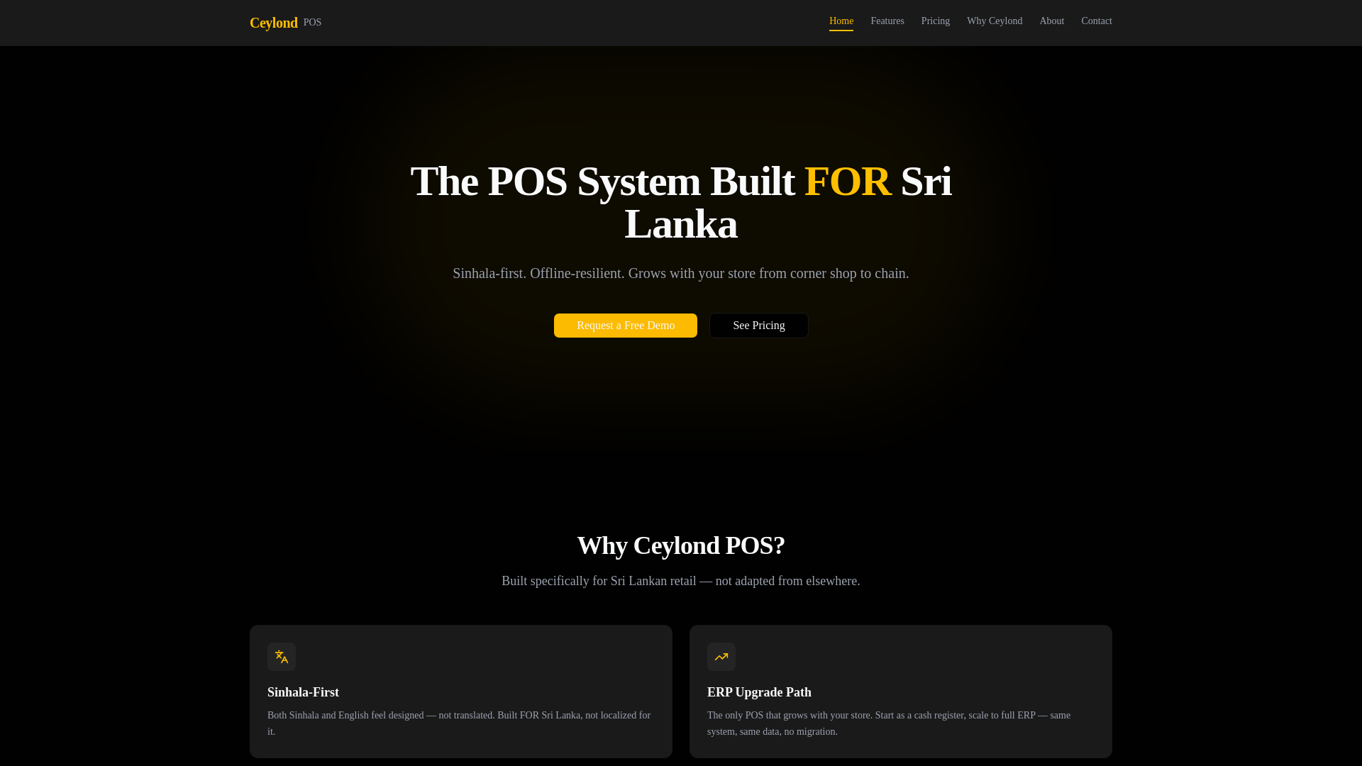 website screenshot of https://ceylond-marketing.pages.dev/
