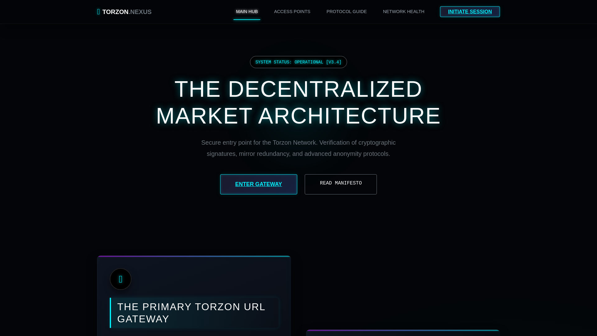 website screenshot of https://torzonmarketone.com/