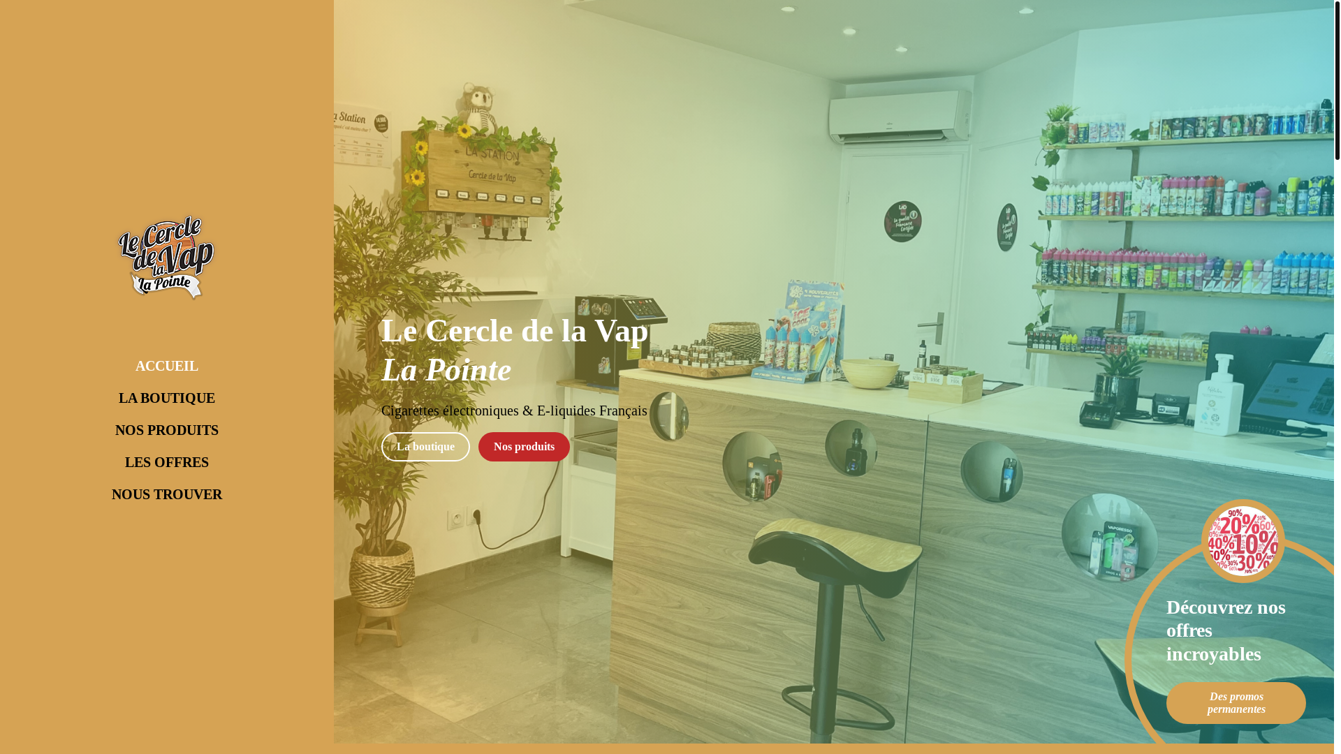 website screenshot of https://cercledelavap-lapointe.fr/
