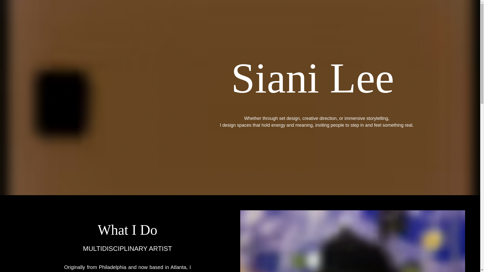 website screenshot of https://starringsianilee.com/