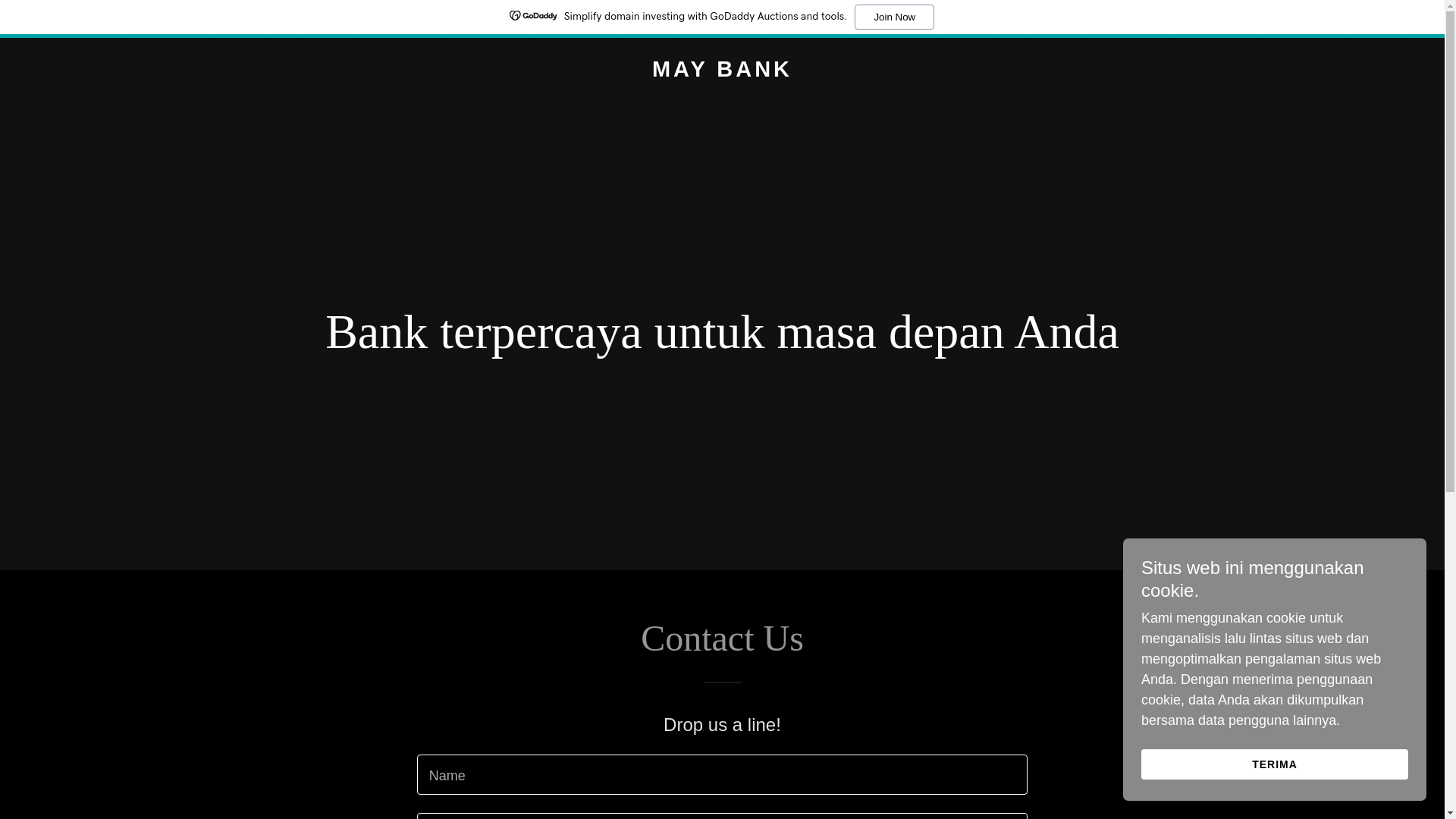 website screenshot of https://may-bank.id/